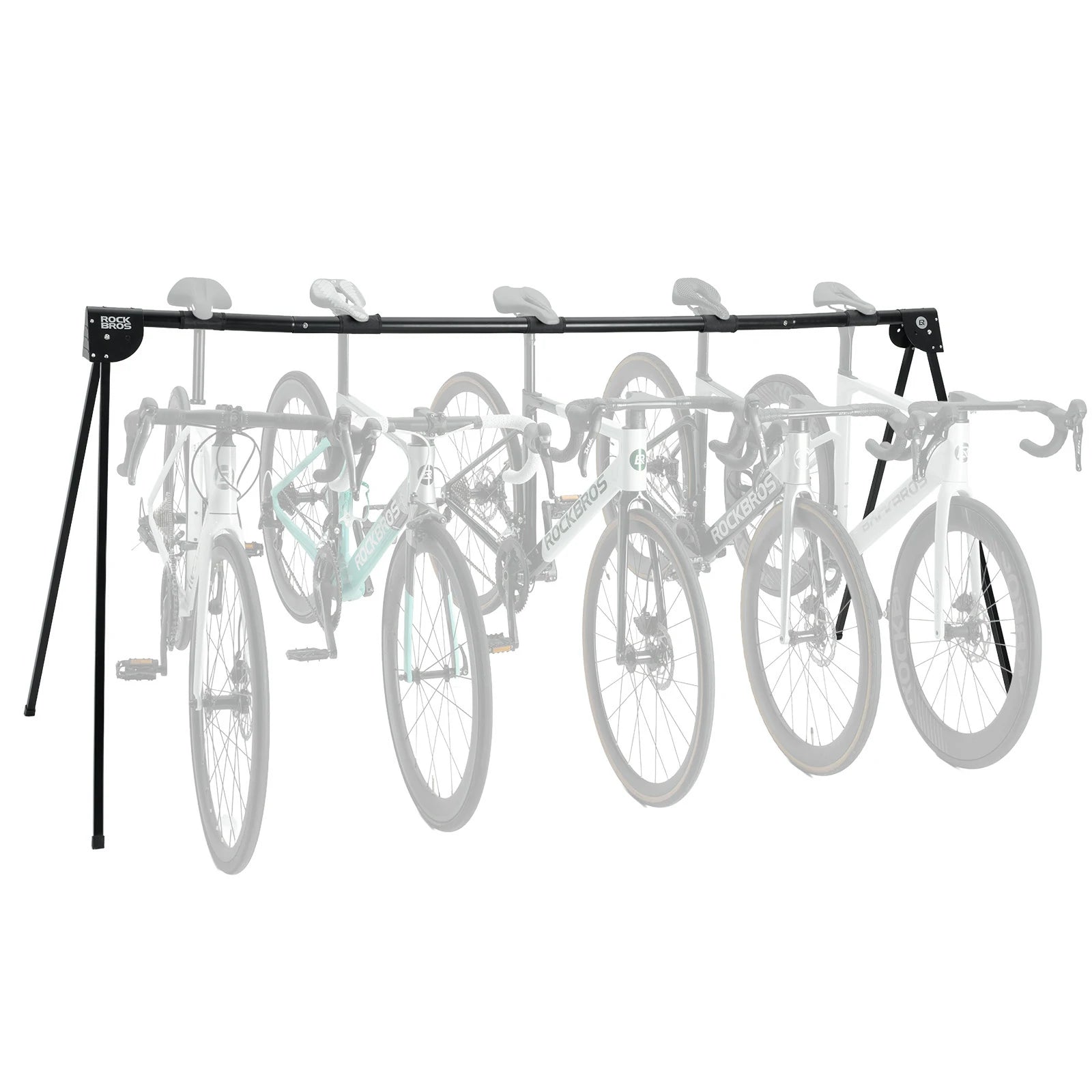 bicycle display stand for stable bike parking and storage at home or in the garage#Size_Five-bikes style