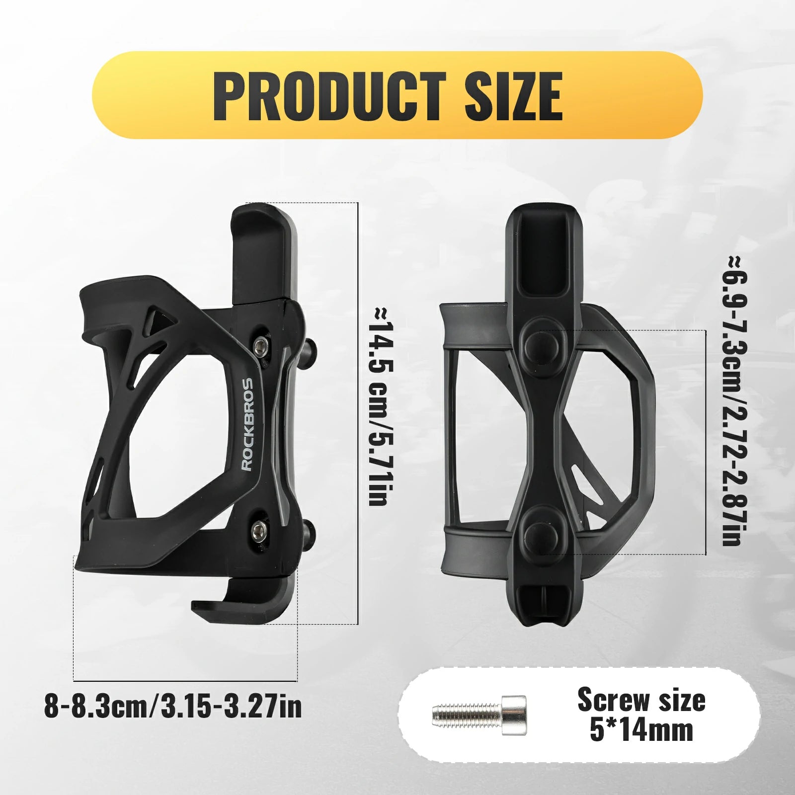 Bike bottle cage side open holder for road and mountain bikes