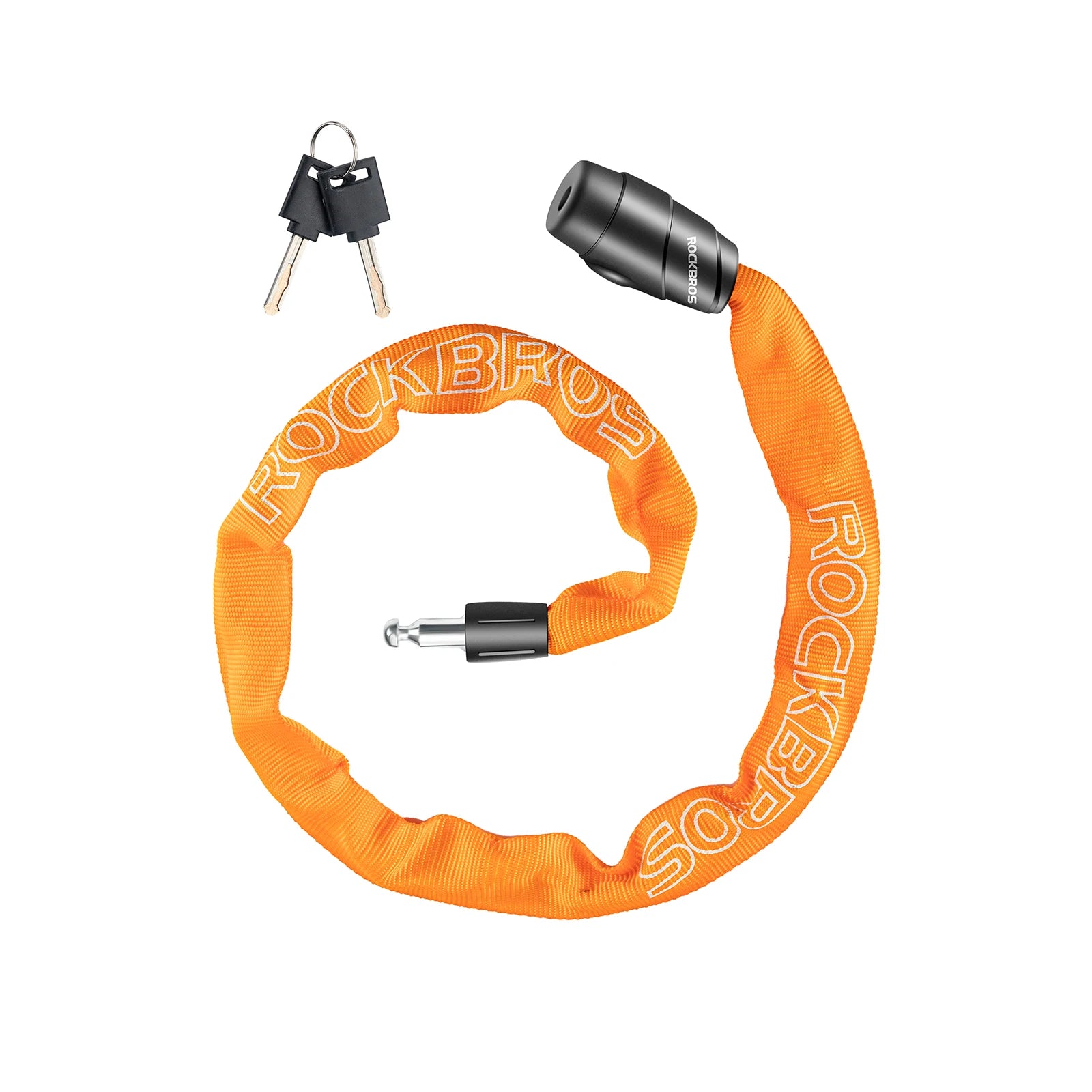 ROCKBROS bike chain lock 95cm heavy duty anti-theft with 2 keys
#Color_Orange