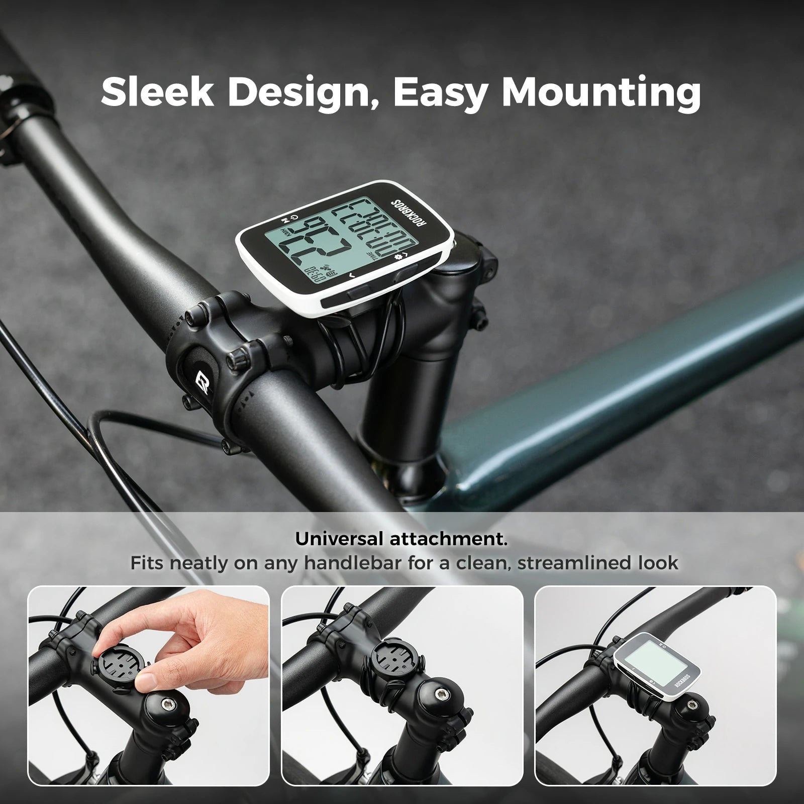 ROCKBROS r1 bike computer gps bluetooth rechargeable