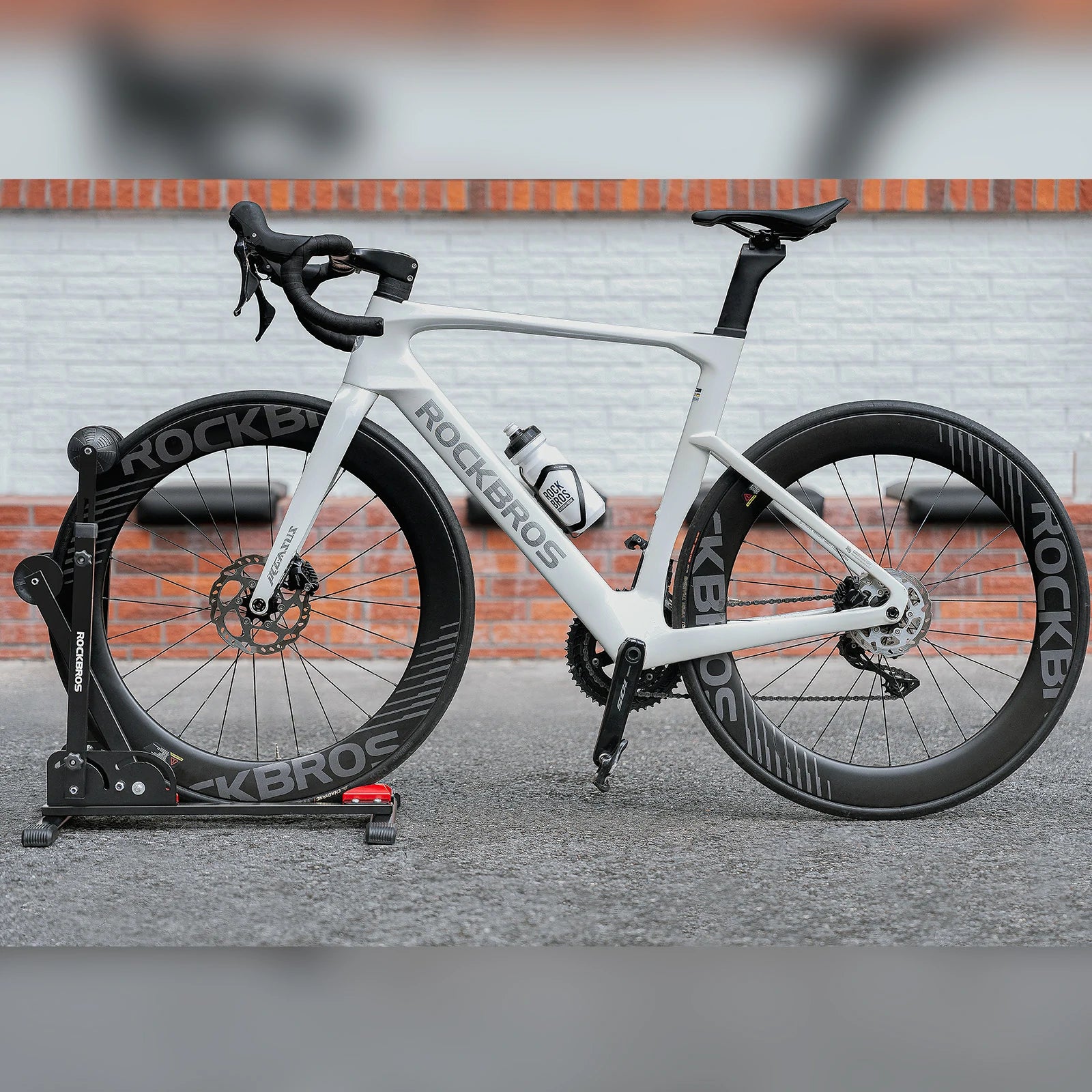 ROCKBROS bike floor stand foldable steel bicycle rack