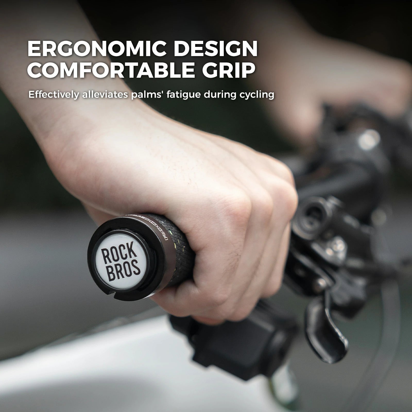 ROCKBROS bike handlebar grips double lock non-slip universal 