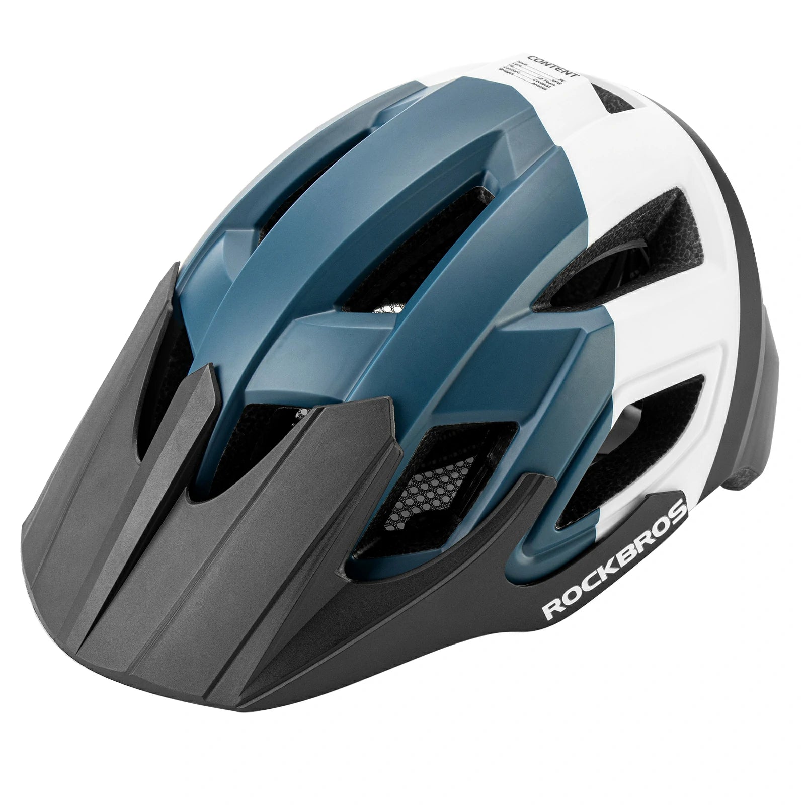Adult bike helmet 58-62cm, safe lightweight cycling helmet for road and MTB#Color_Bright White