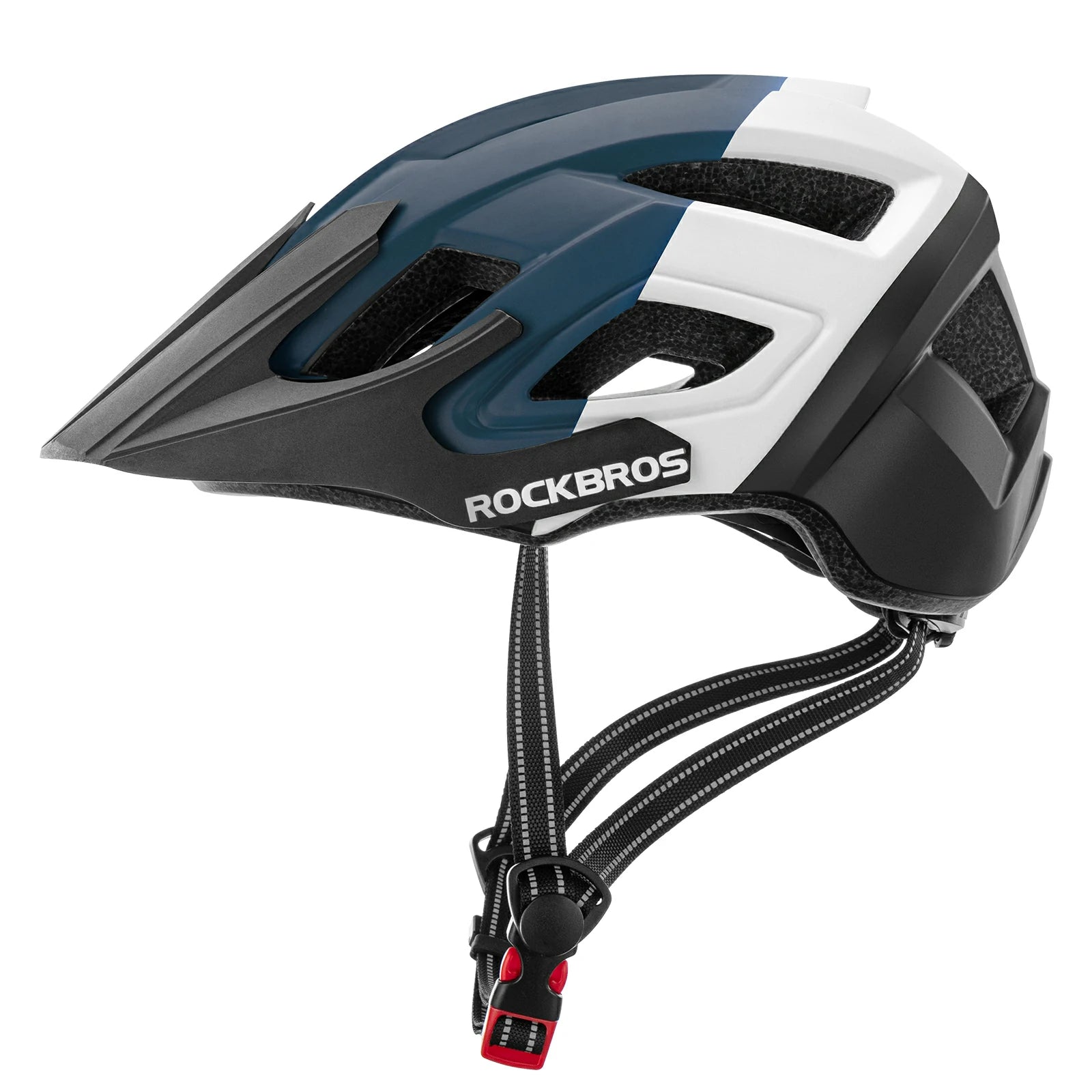 Adult bike helmet 58-62cm, safe lightweight cycling helmet for road and MTB#Color_Bright White