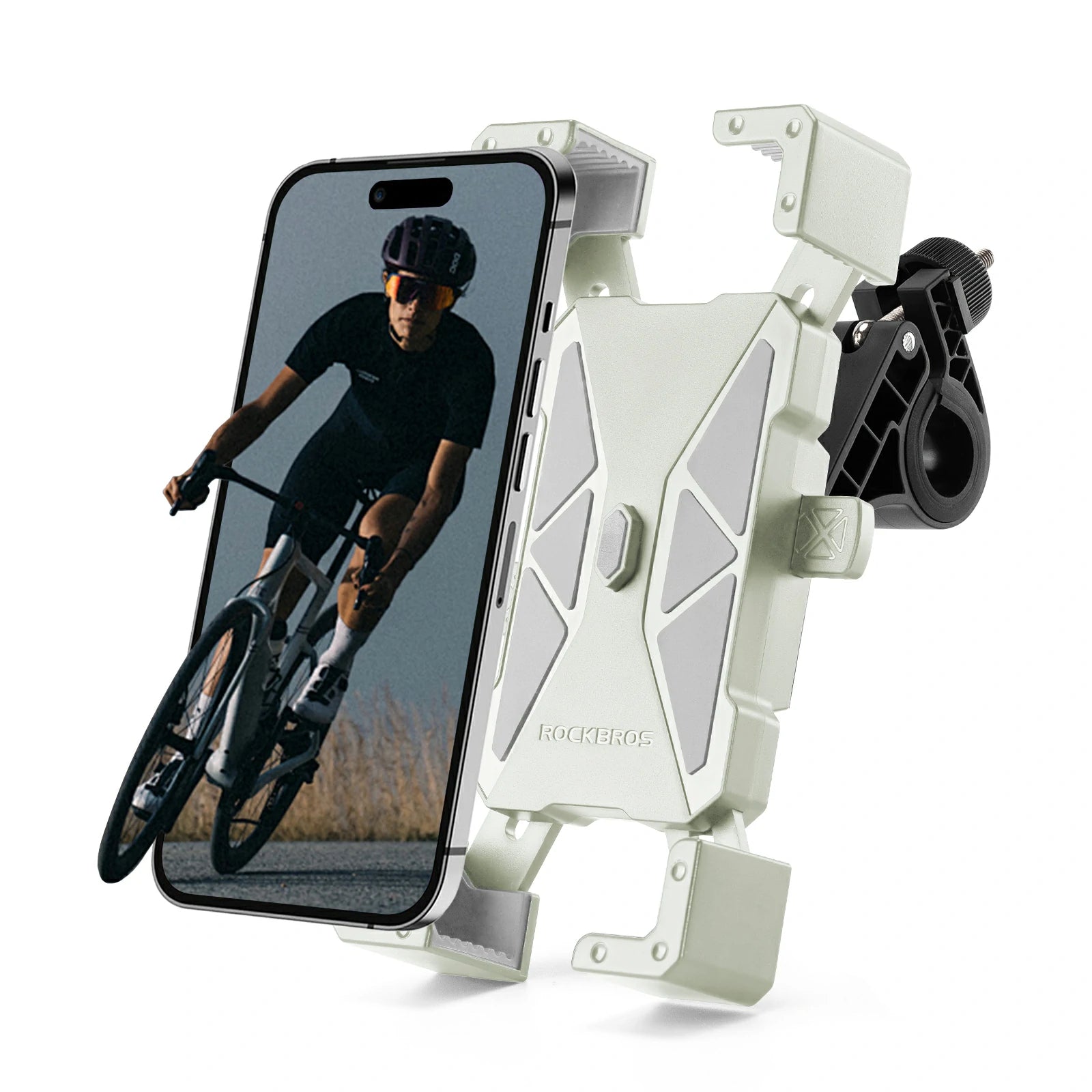 360 degree rotating bike phone holder for iPhone or smartphone#Color_White