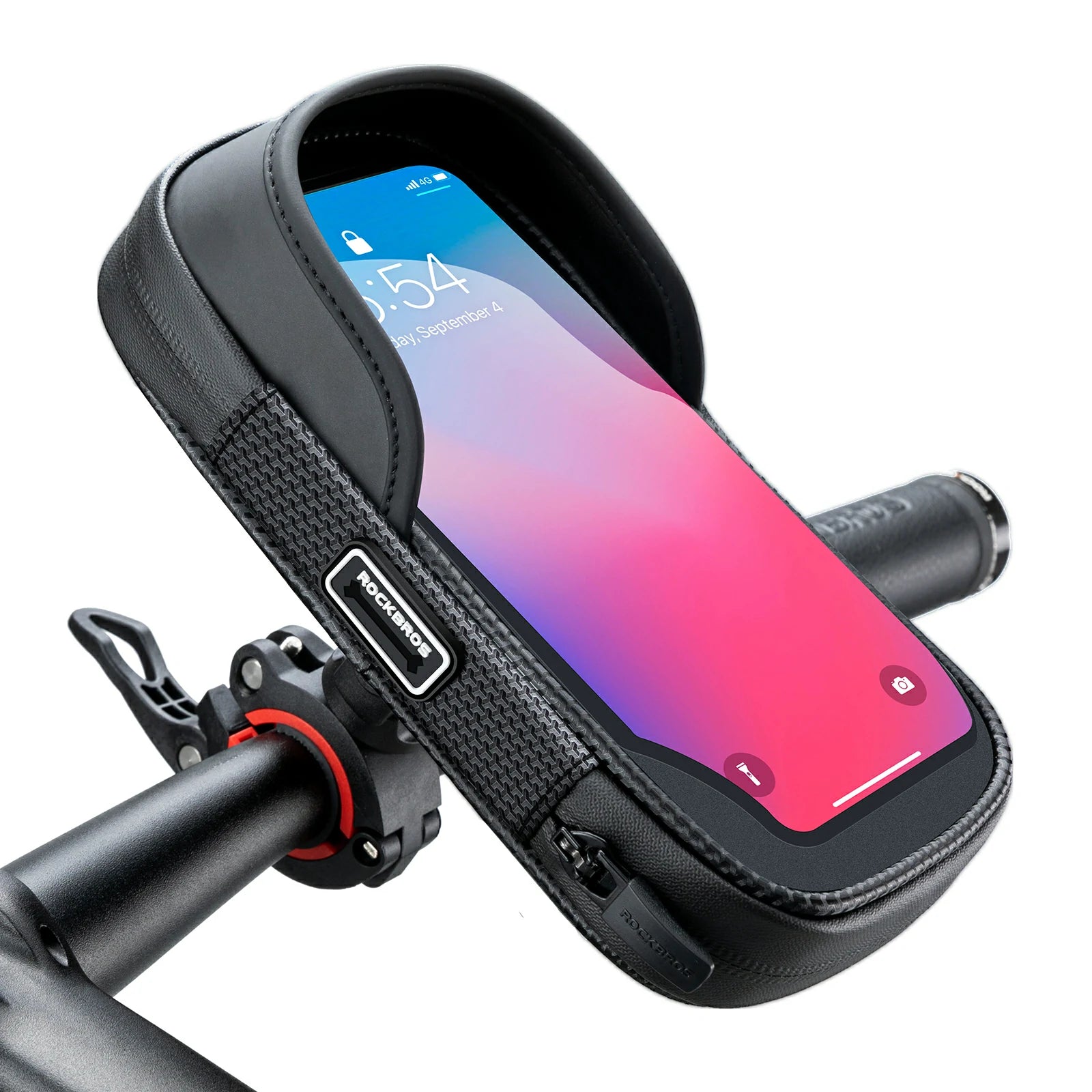 Bike Phone Mount Bag with 360° Rotation & Touch Screen