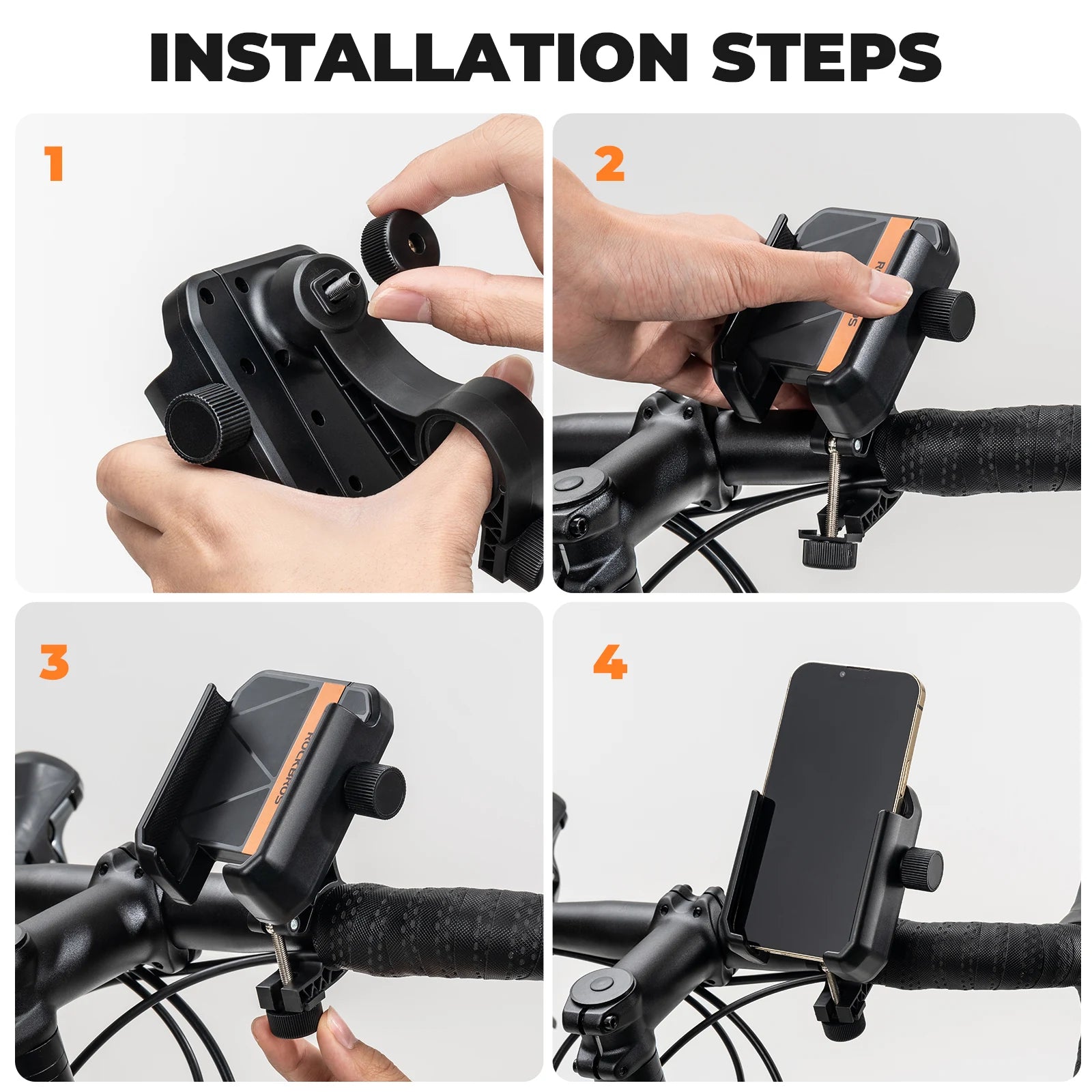 Bike Phone Mount for 4.7–7.2 Inch Smartphones