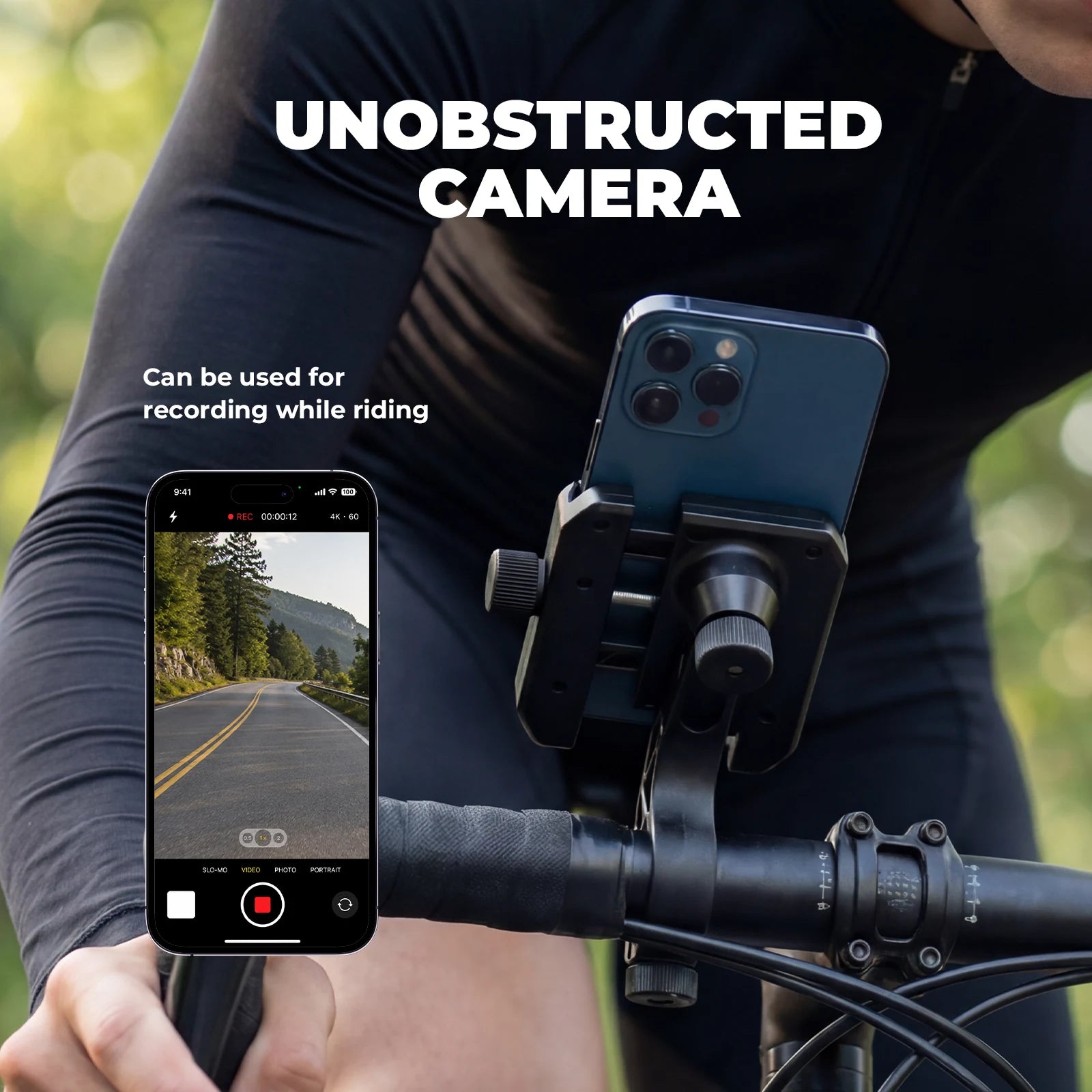 Bike Phone Mount for 4.7–7.2 Inch Smartphones