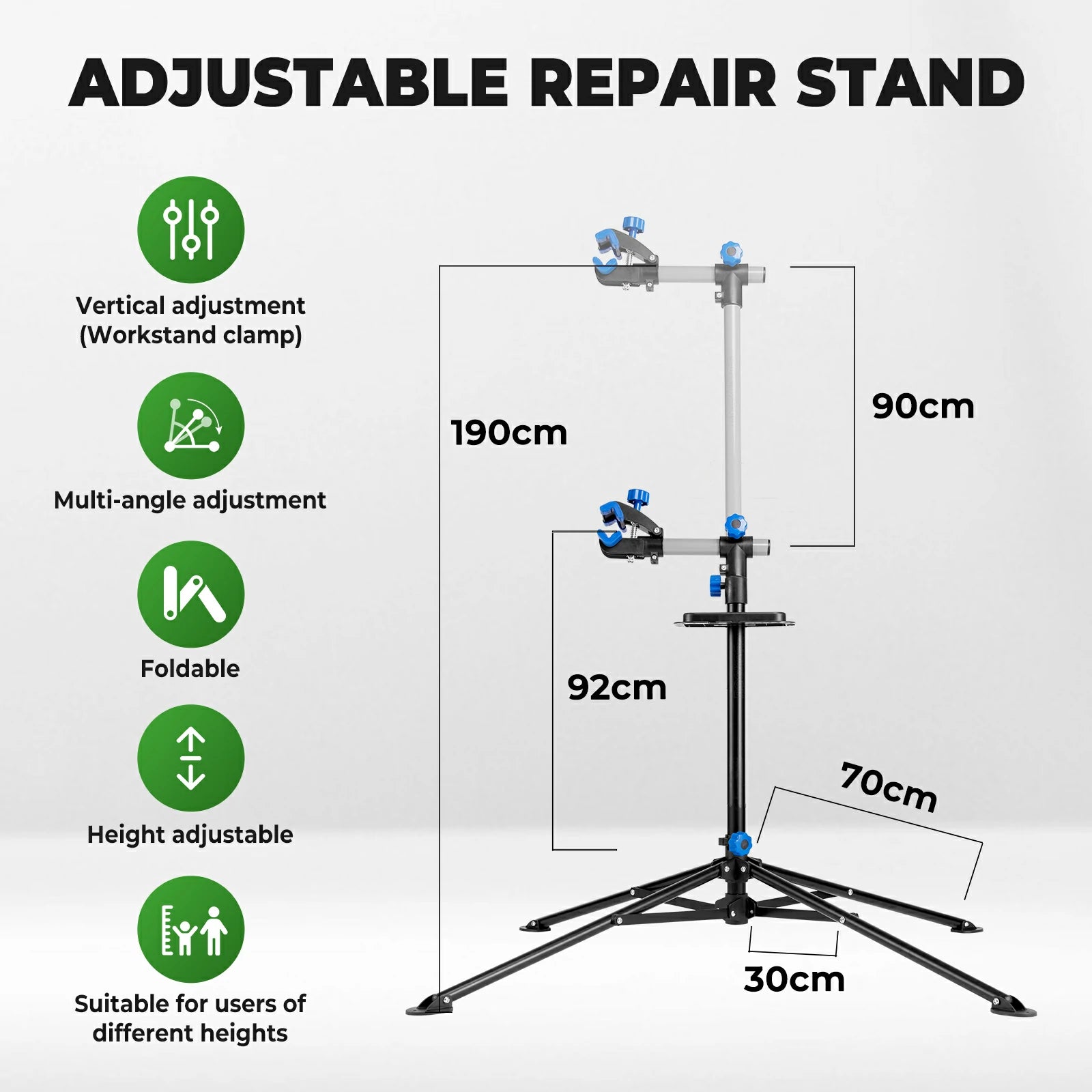 ROCKBROS bike repair stand 360 rotatable foldable height-adjustable