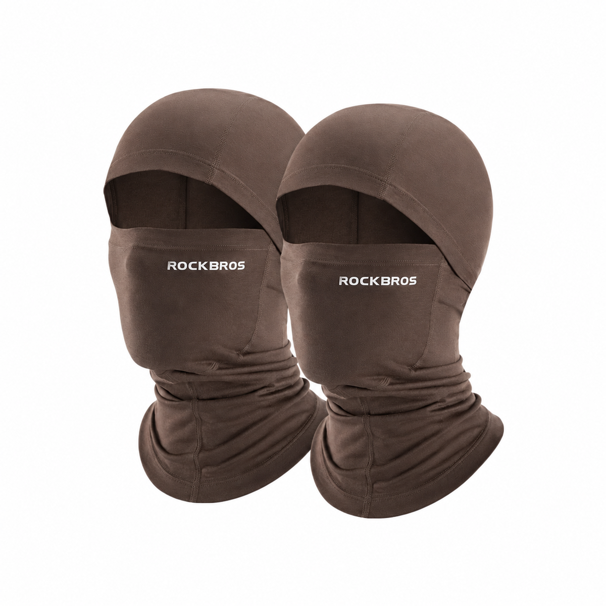 Tencel merino wool winter balaclava 2-pack in Brown#Color_Brown