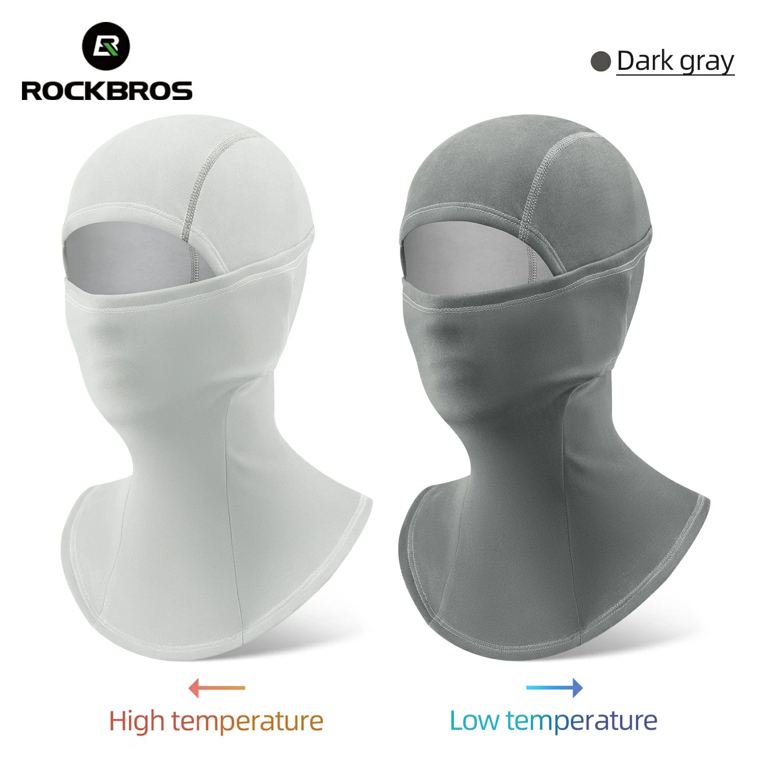 color-changing thermal balaclava mask for cycling skiing and motorbiking#Color_Dark Gray