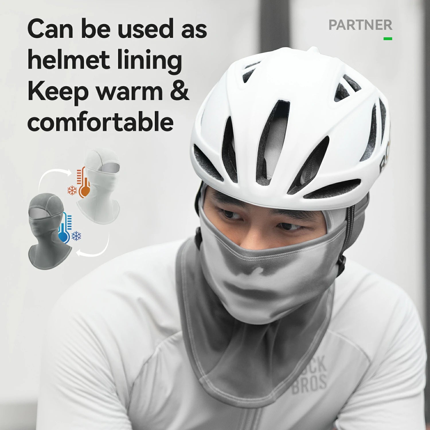 color-changing thermal balaclava mask for cycling skiing and motorbiking