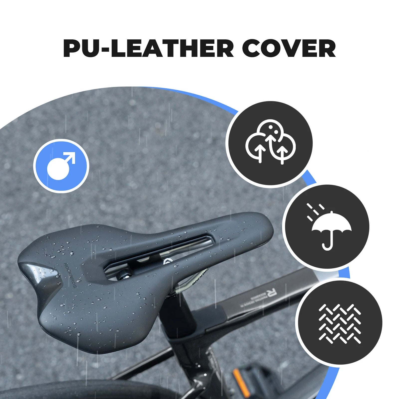 Comfort Bike Saddle with Shock Absorbing Foam#Type_Mens