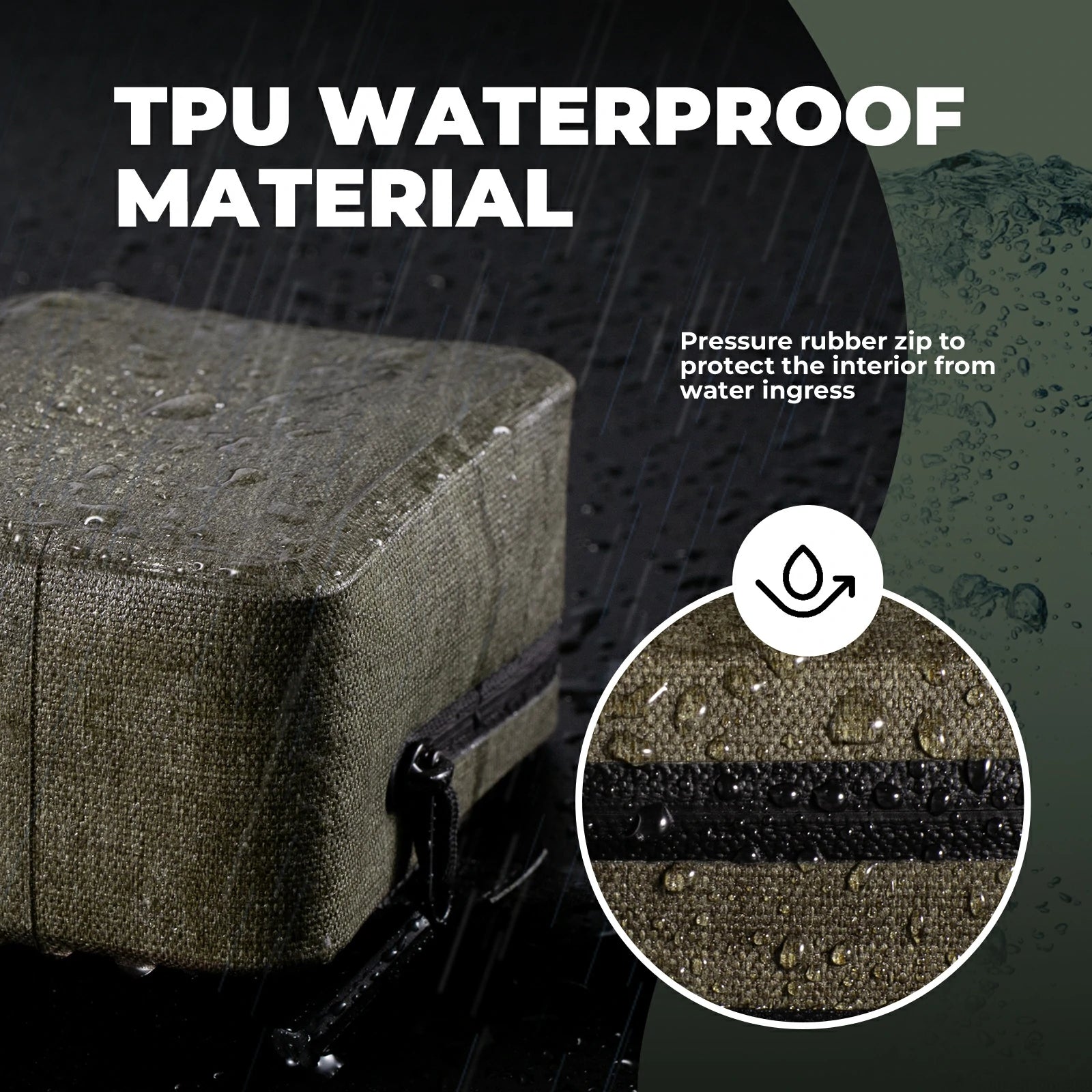 Compact Waterproof Bike Saddle Bag for Tools & Essentials