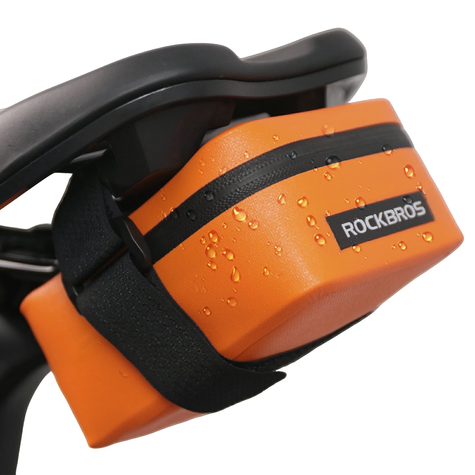 Compact Waterproof Bike Saddle Bag for Tools & Essentials#Color_Orange