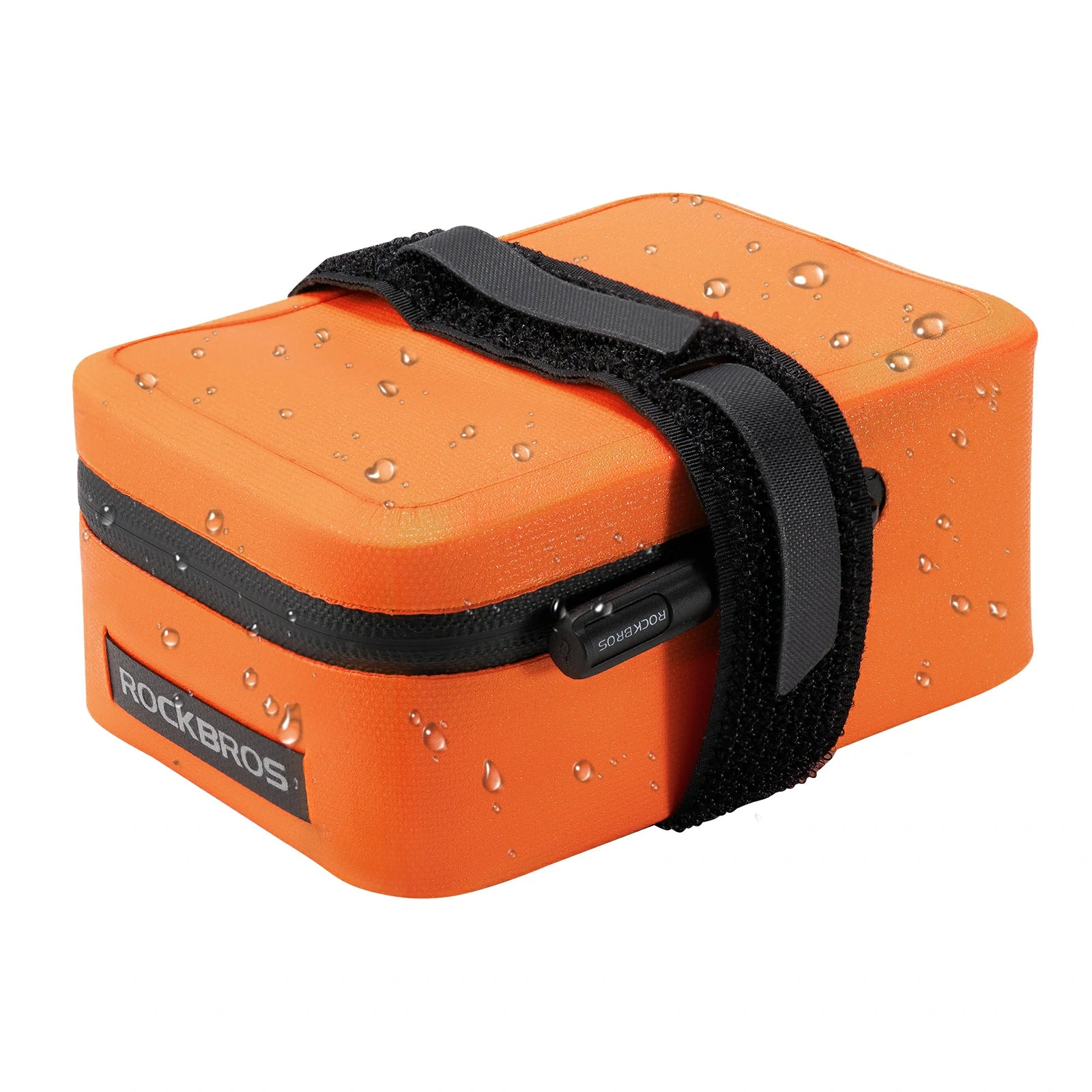 Compact Waterproof Bike Saddle Bag for Tools & Essentials#Color_Orange