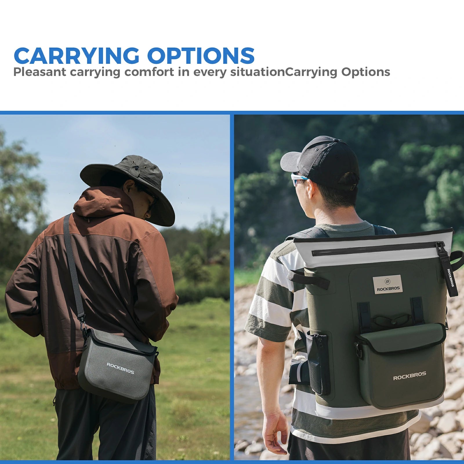 ROCKBROS cooler bag 68H cooling portable large capacity 18L