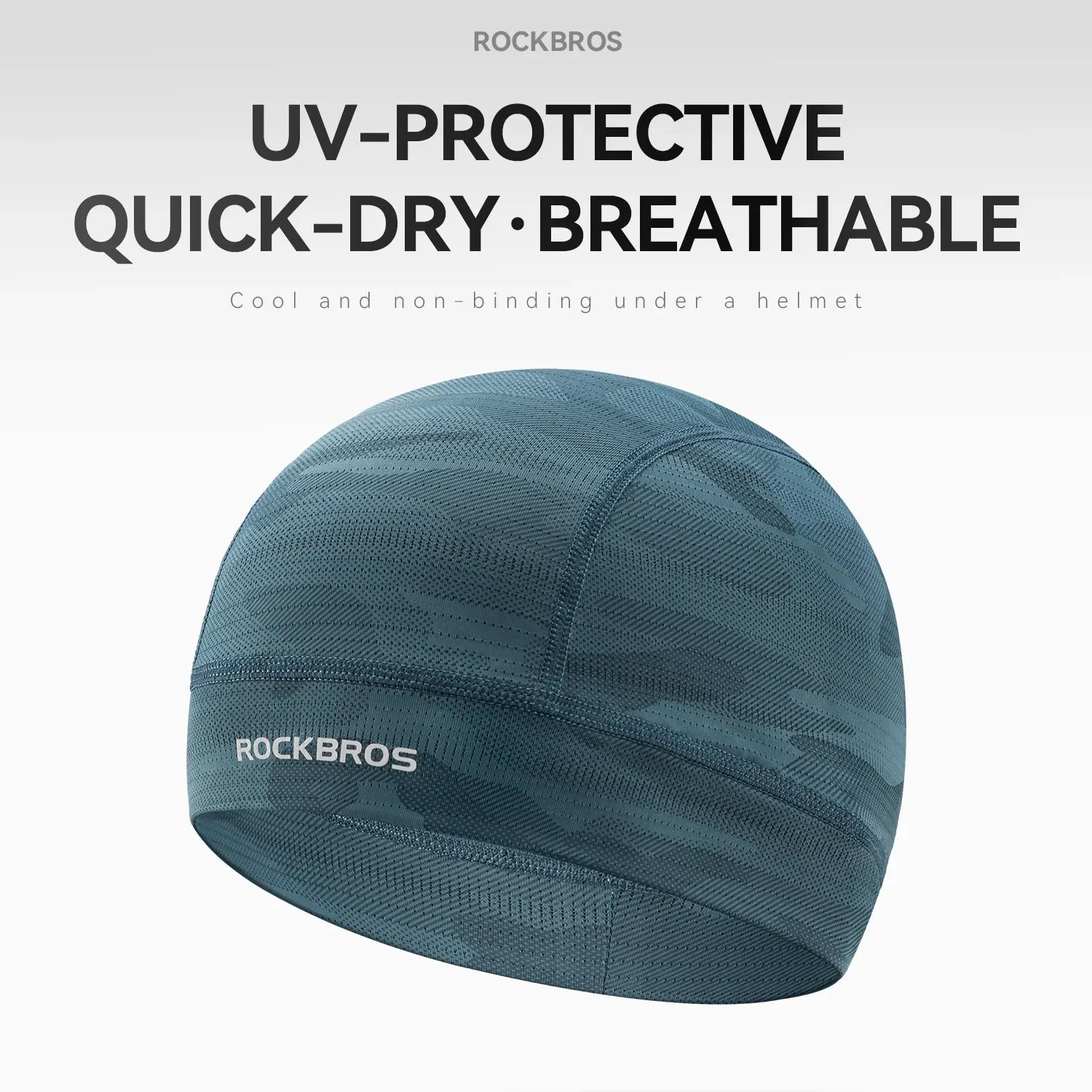 Cooling Cycling Skull Cap with Sweat-Wicking Fabric#Color_Blue
