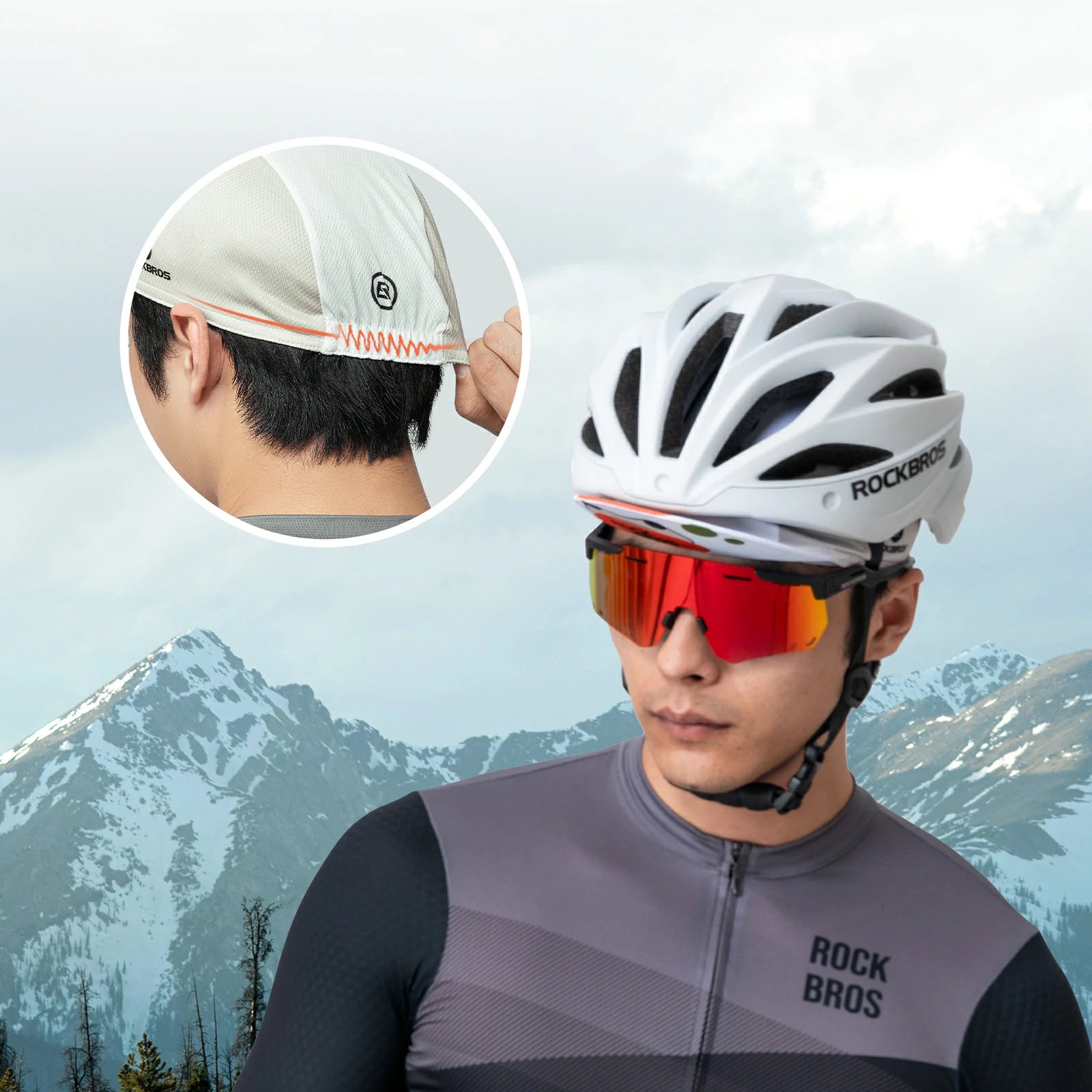 Breathable helmet liner cycling cap for sun protection, suitable for ride