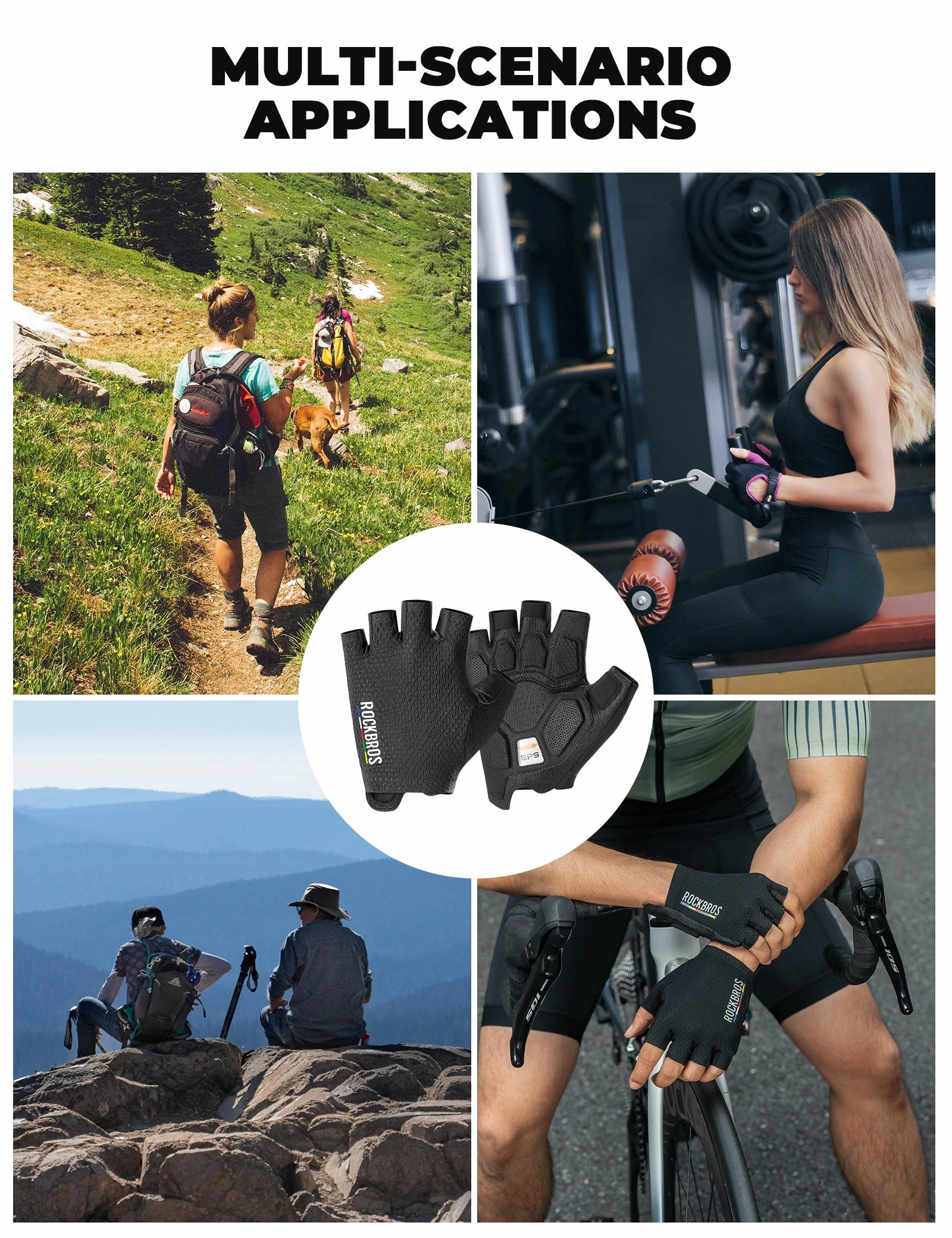 half finger cycling gloves with SBR padding for comfortable bike riding and grip