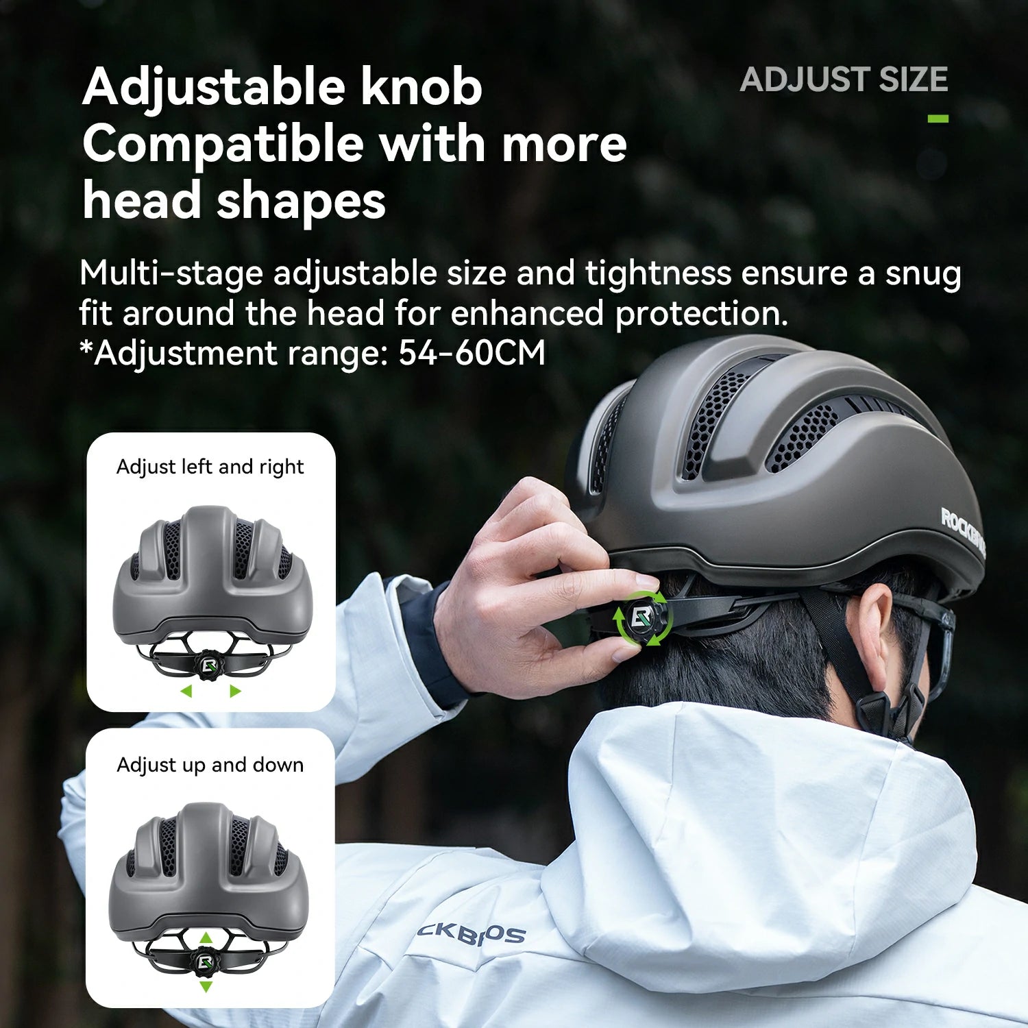 Lightweight Cycling Helmet with Magnetic Visor & Adjustable Fit