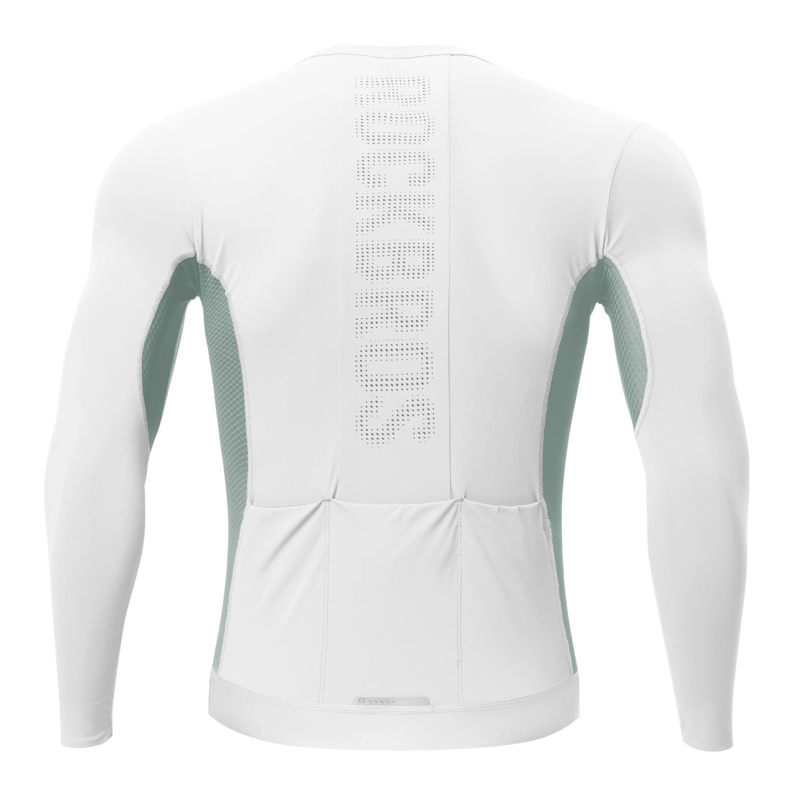ROCKBROS cycling jersey long sleeve breathable 3 pocket#Color_White