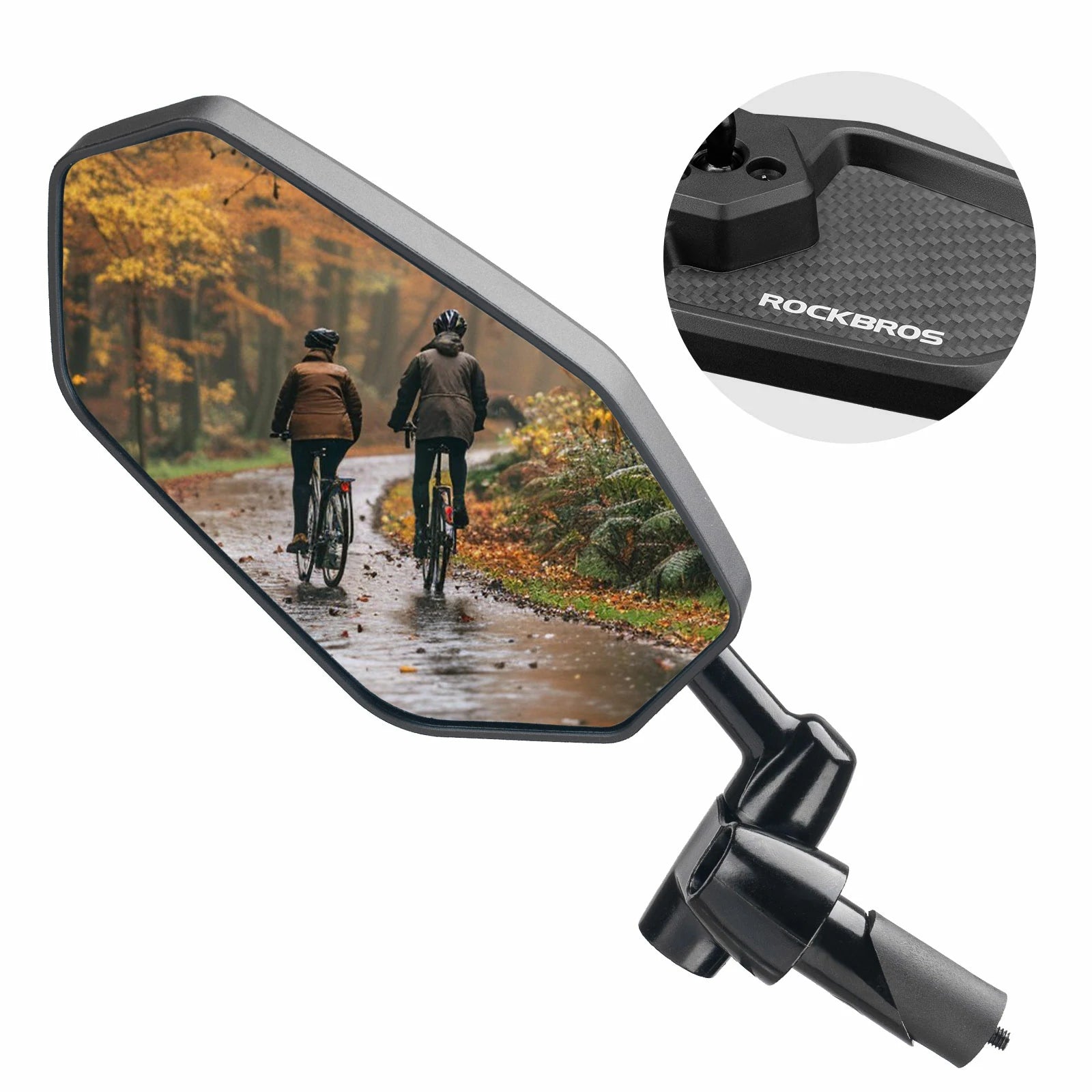 Cycling Mirror Wide-Angle Anti-Glare Rear View#Model_Carbon Fibre Model