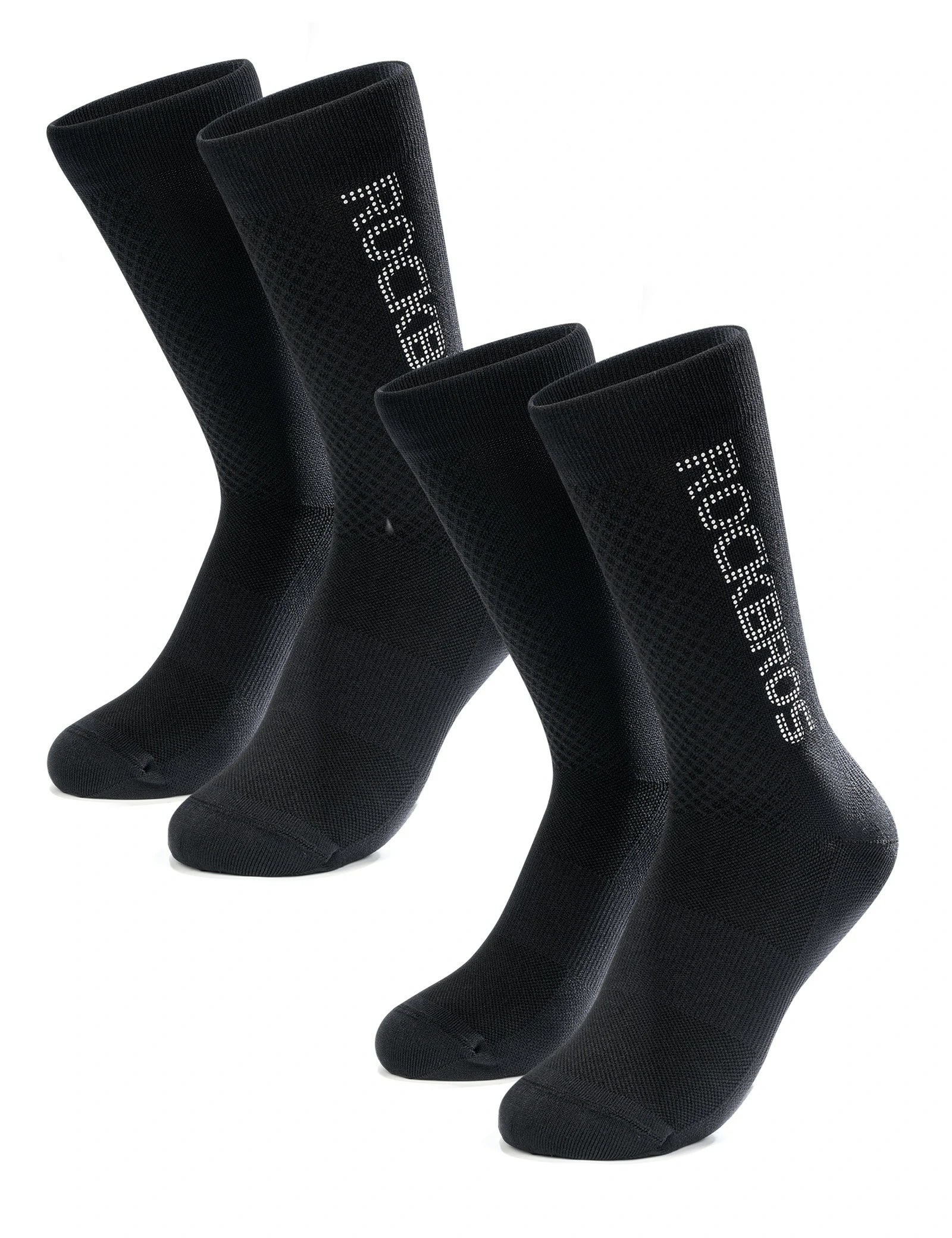 ROCKBROS cycling socks for men women breathable sweat-wicking 
#Color_Black