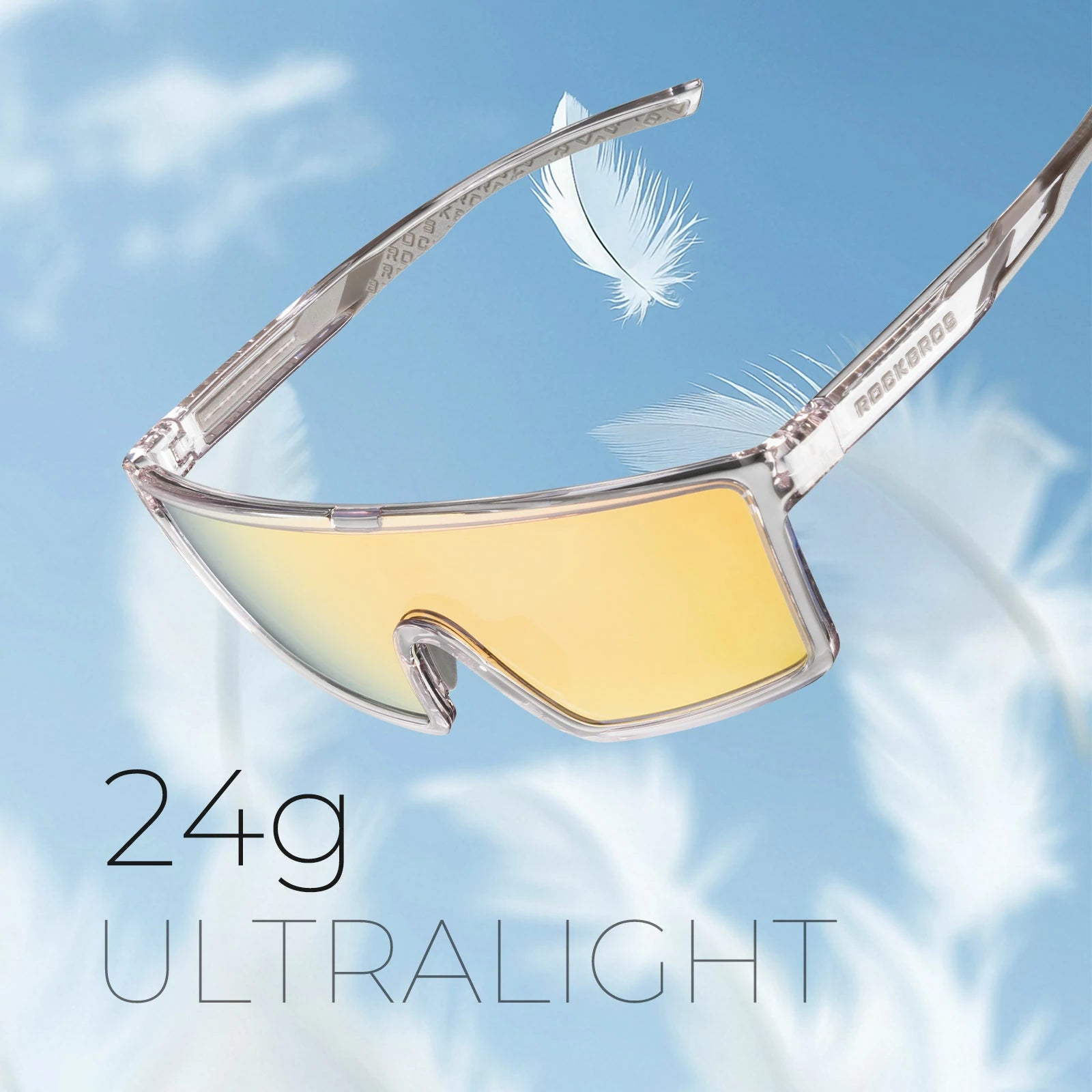 ROCKBROS cycling sunglasses photochromic polarized uv400
#Type_Polarized Lenses-Clear