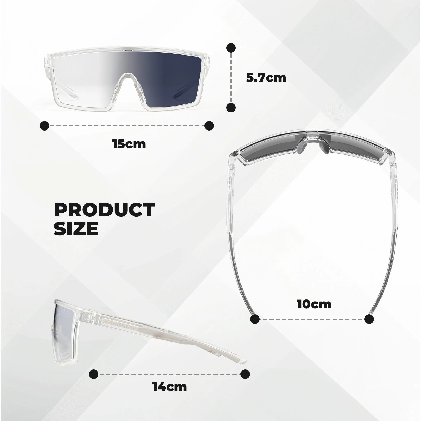 ROCKBROS cycling sunglasses photochromic polarized uv400
#Type_Photochromic Lenses-Clear