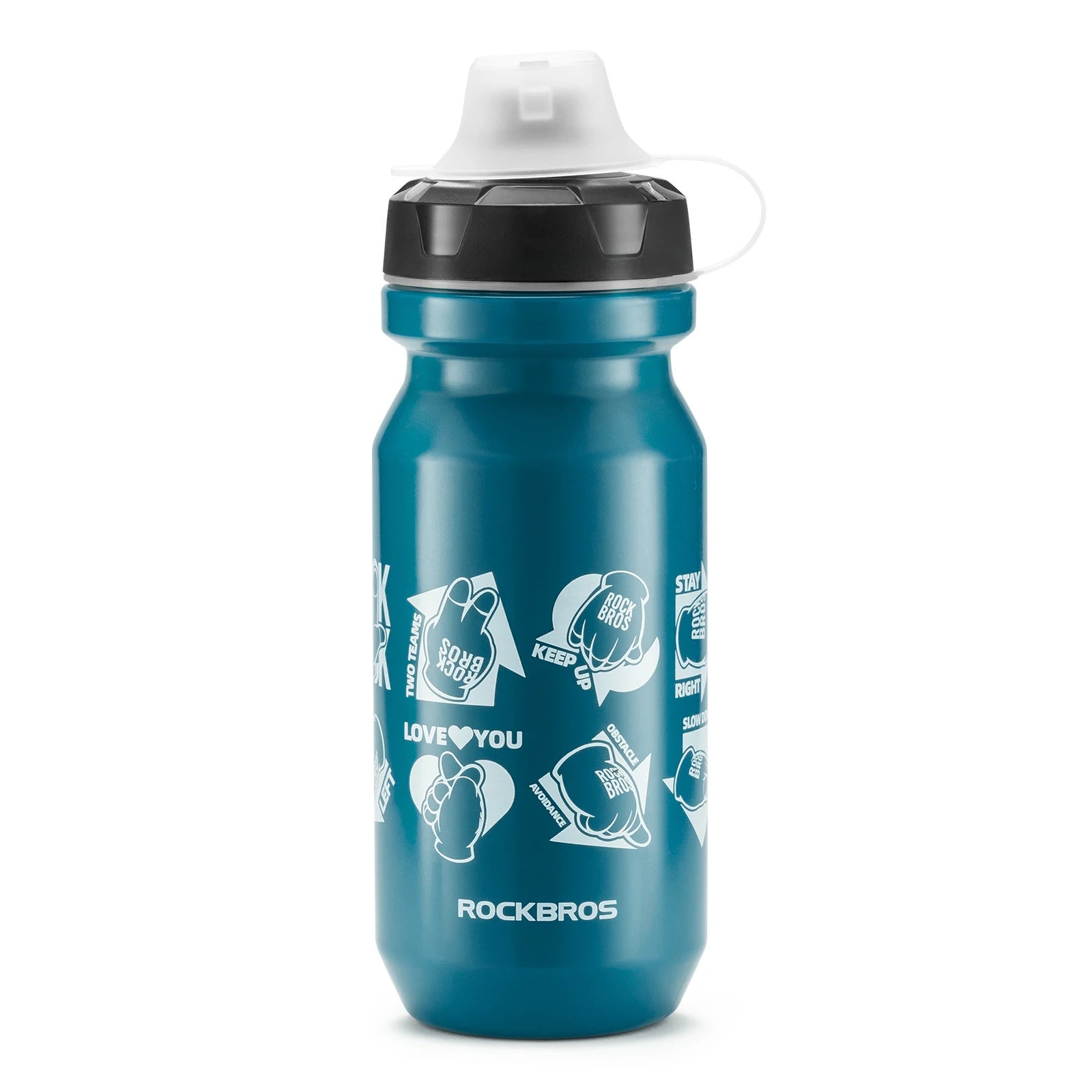 ROCKBROS cycling water bottle bpa free leakproof 600ml#Color_Blue