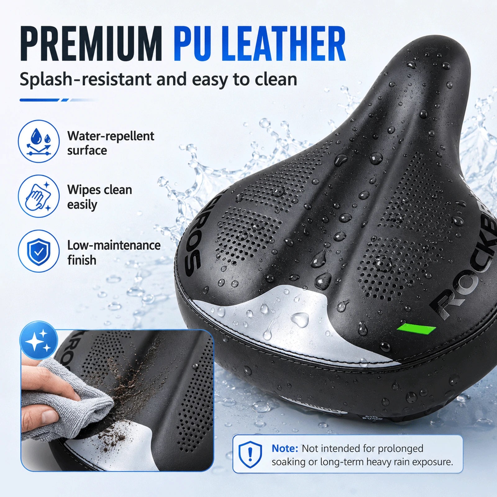ROCKBROS ergonomic bike saddle adjustable air chamber comfort seat