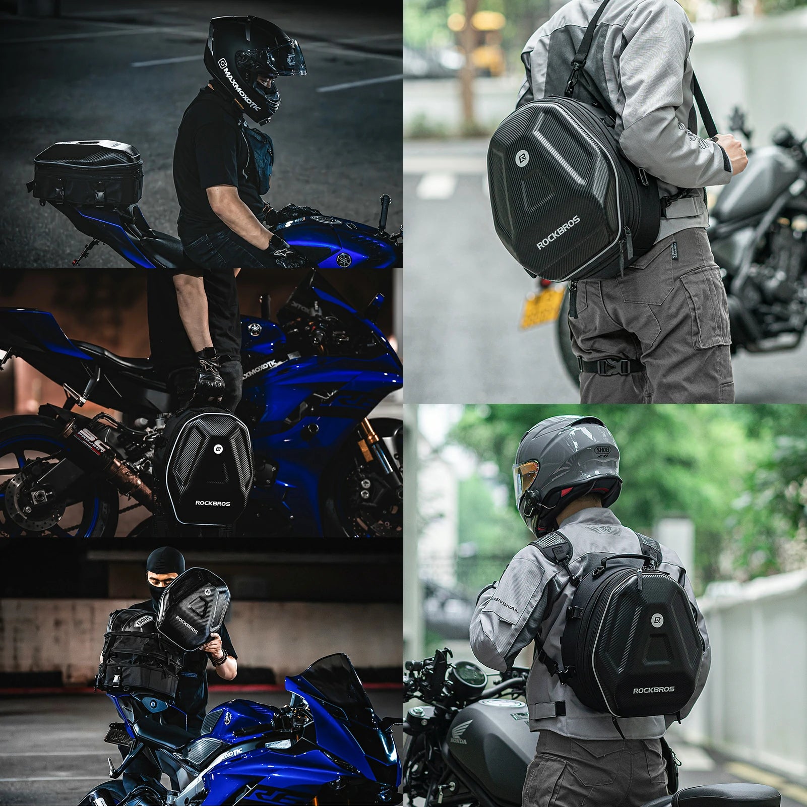Expandable Waterproof Motorcycle Tail Bag 20-35L