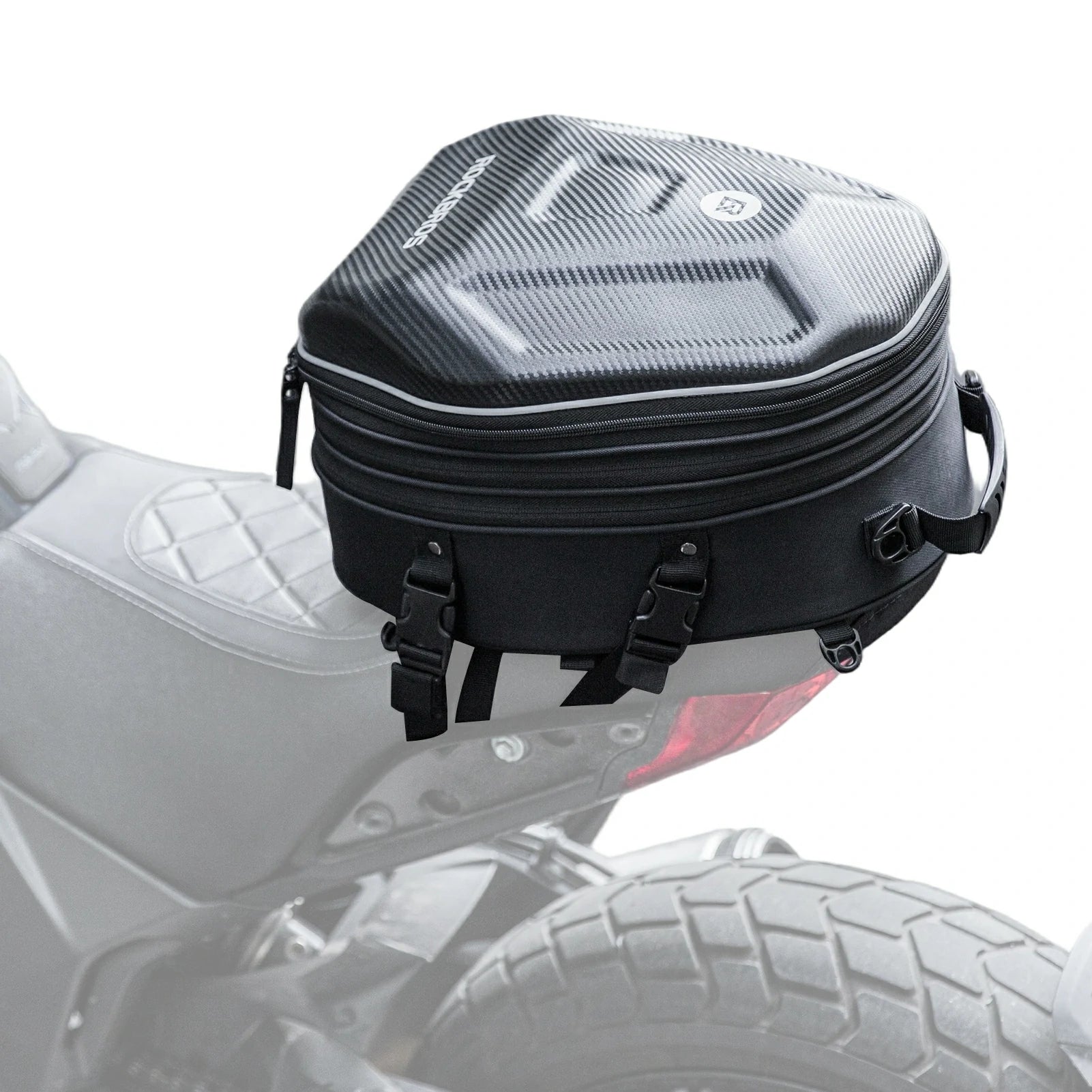 Expandable Waterproof Motorcycle Tail Bag 20-35L