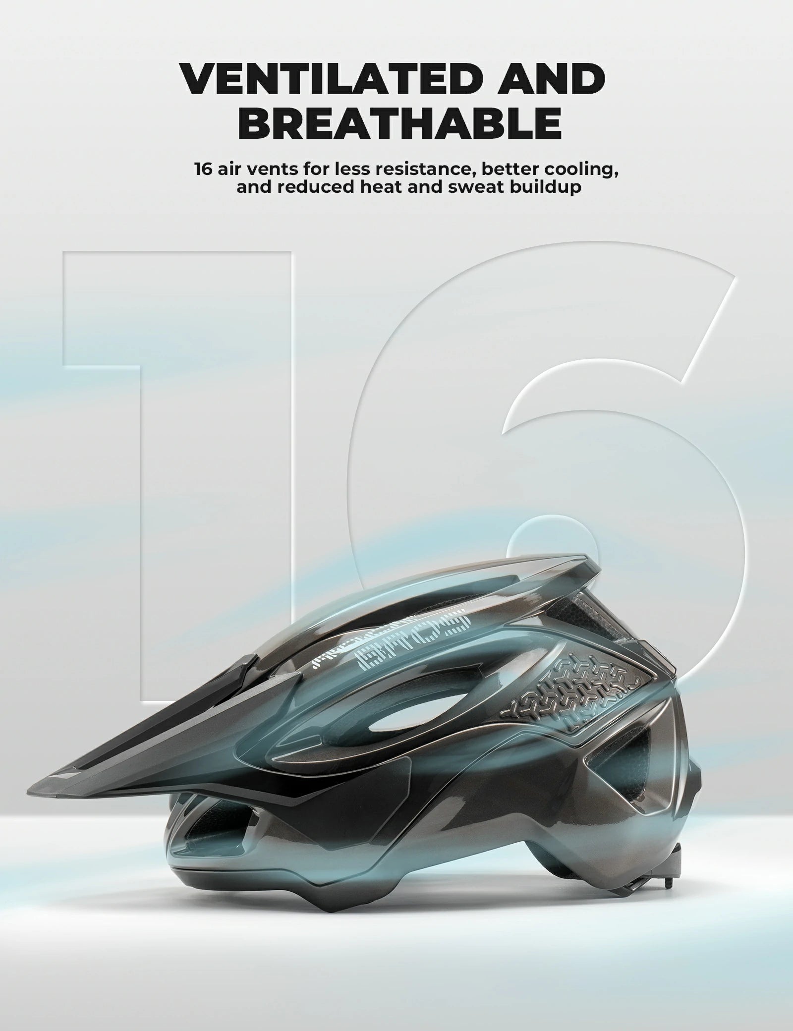 full coverage mountain bike helmet with adjustable visor for trail and downhill riding