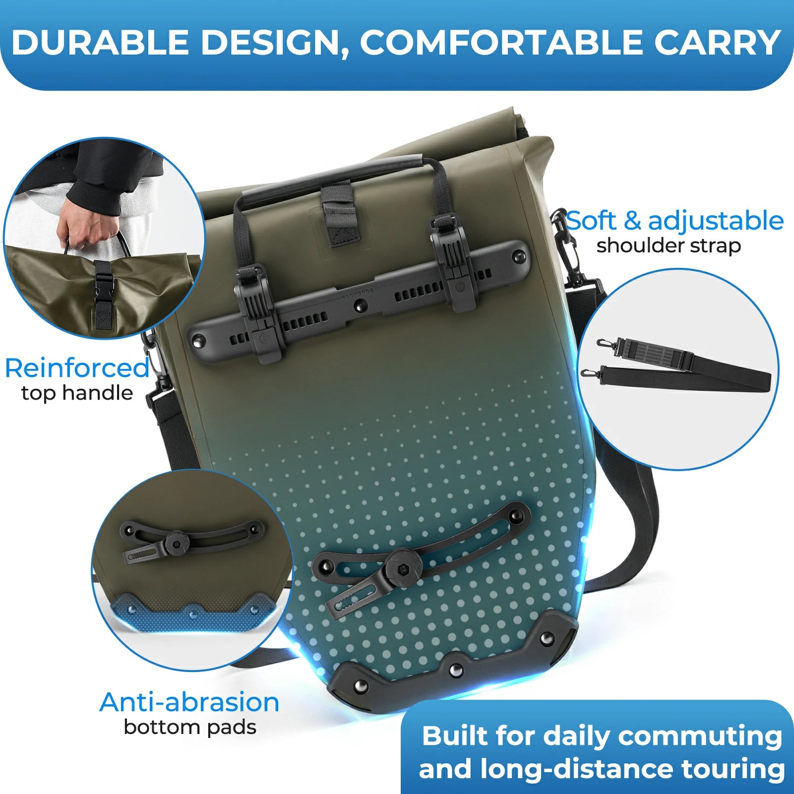 Waterproof Bike Pannier Bag 20L AS-166
