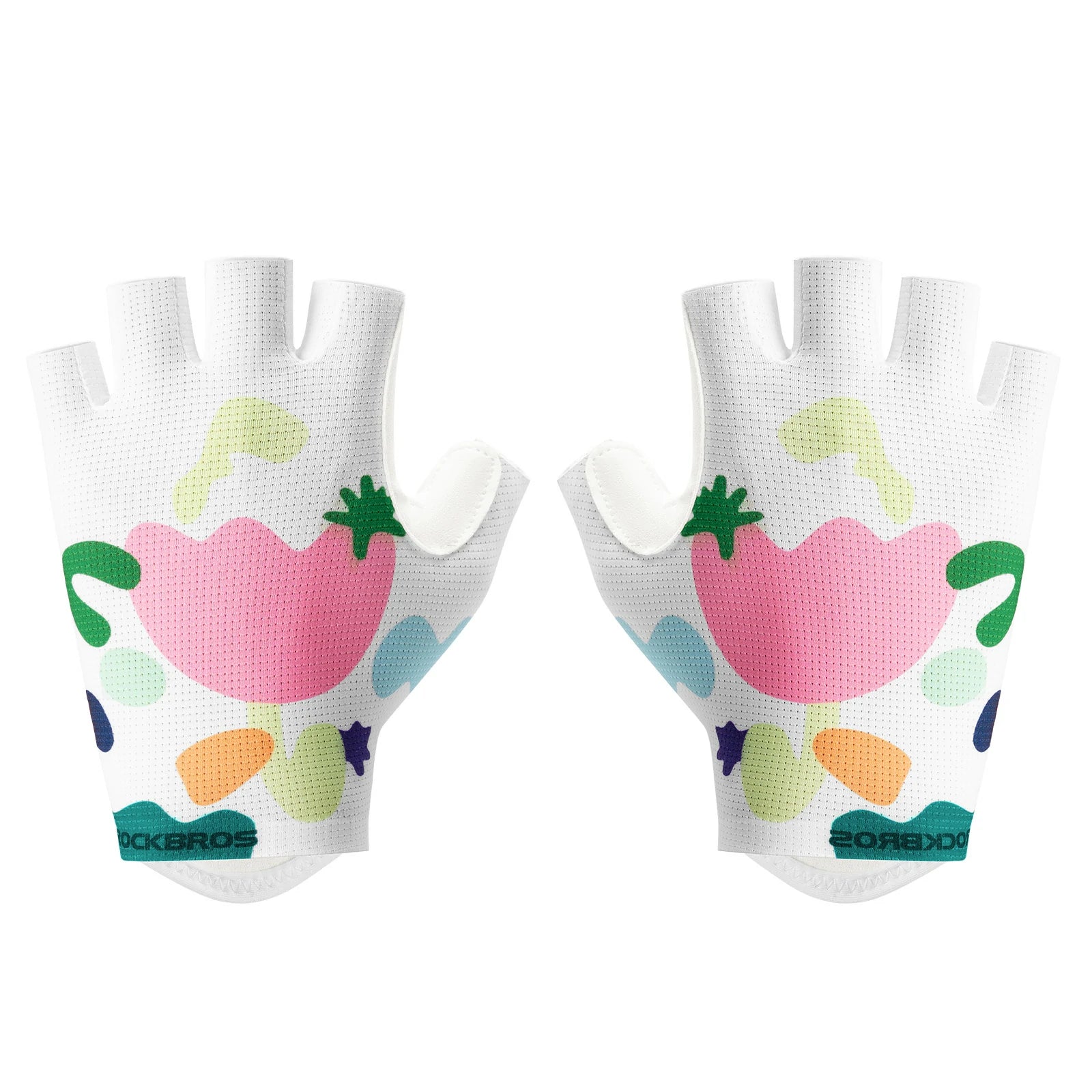 ROCKBROS half finger cycling gloves colourful breathable
#Pattern_Flower