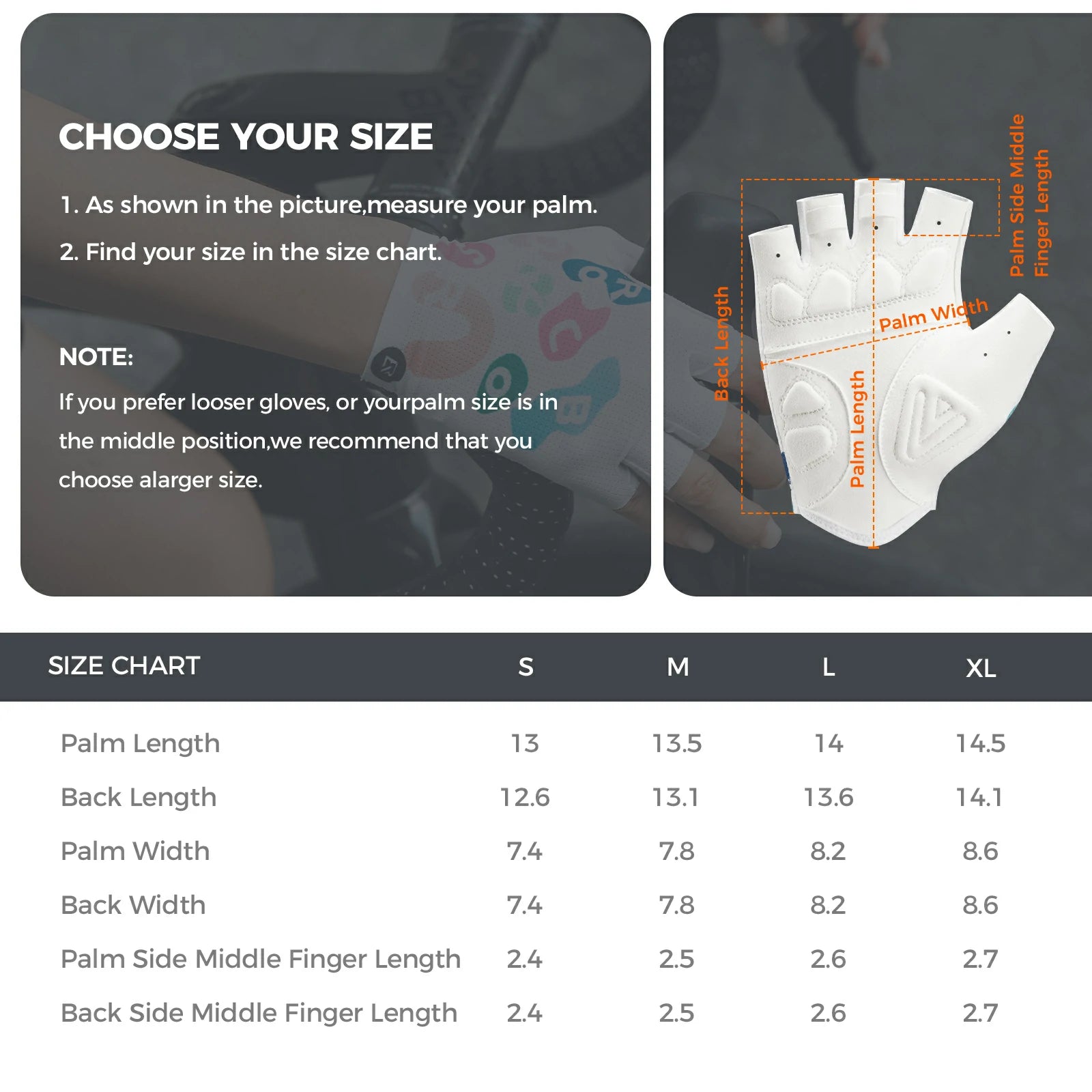 ROCKBROS half finger cycling gloves colourful breathable