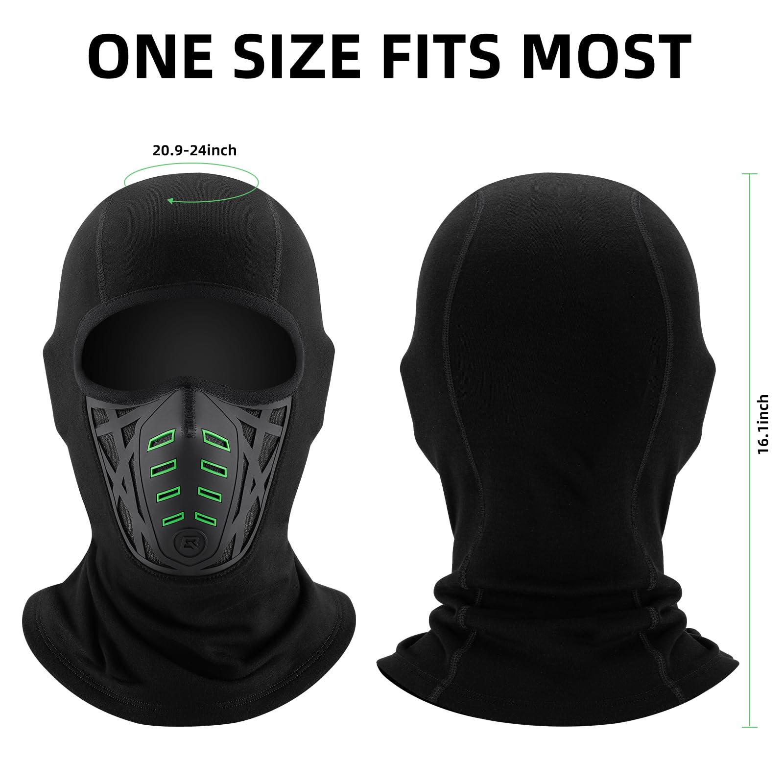 ROCKBROS Thermal Windproof 3D Balaclava Ski Mask - Warm & Versatile