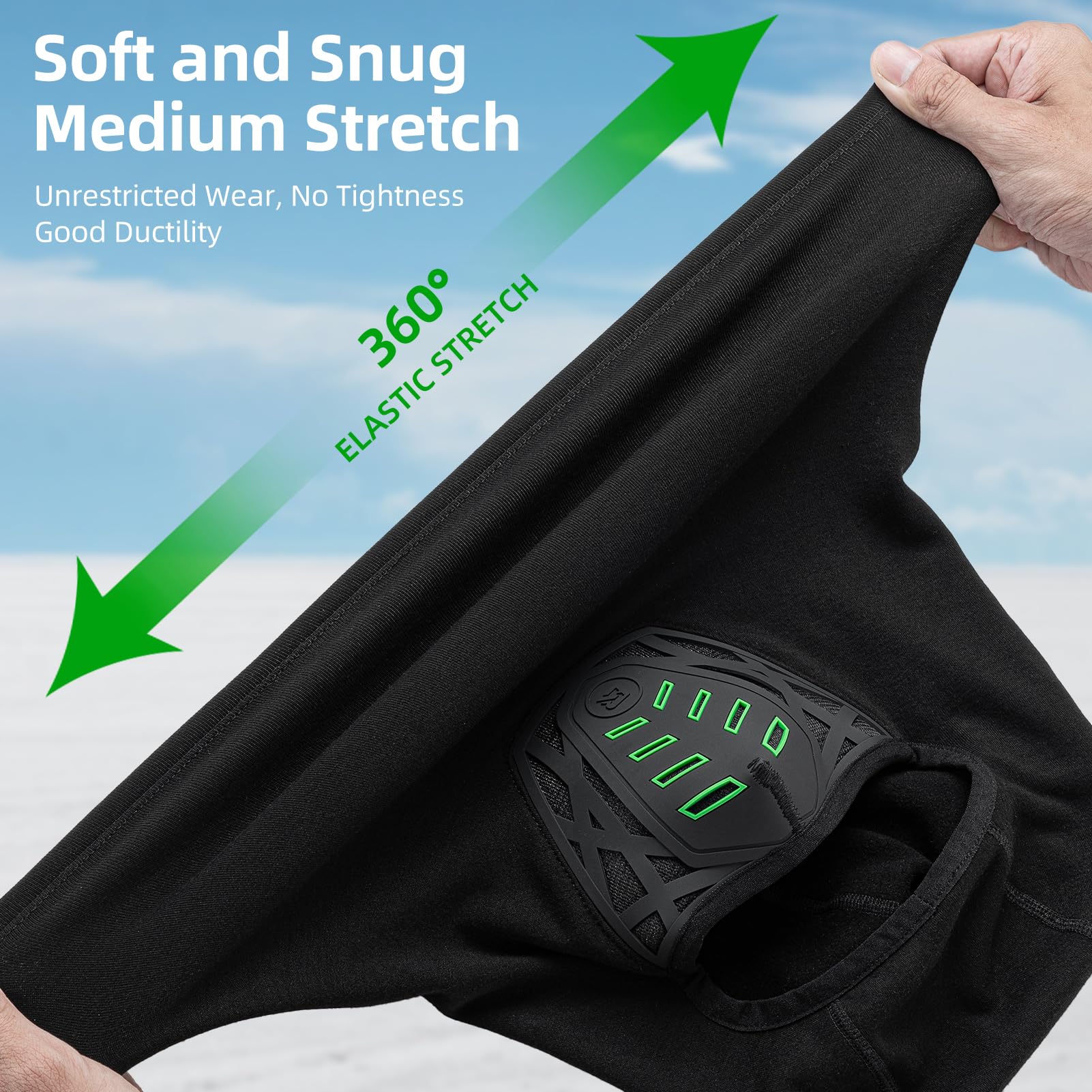 ROCKBROS Balaclava Ski Mask Thermal Windproof Balaclava Mask 3D Design - ROCKBROS