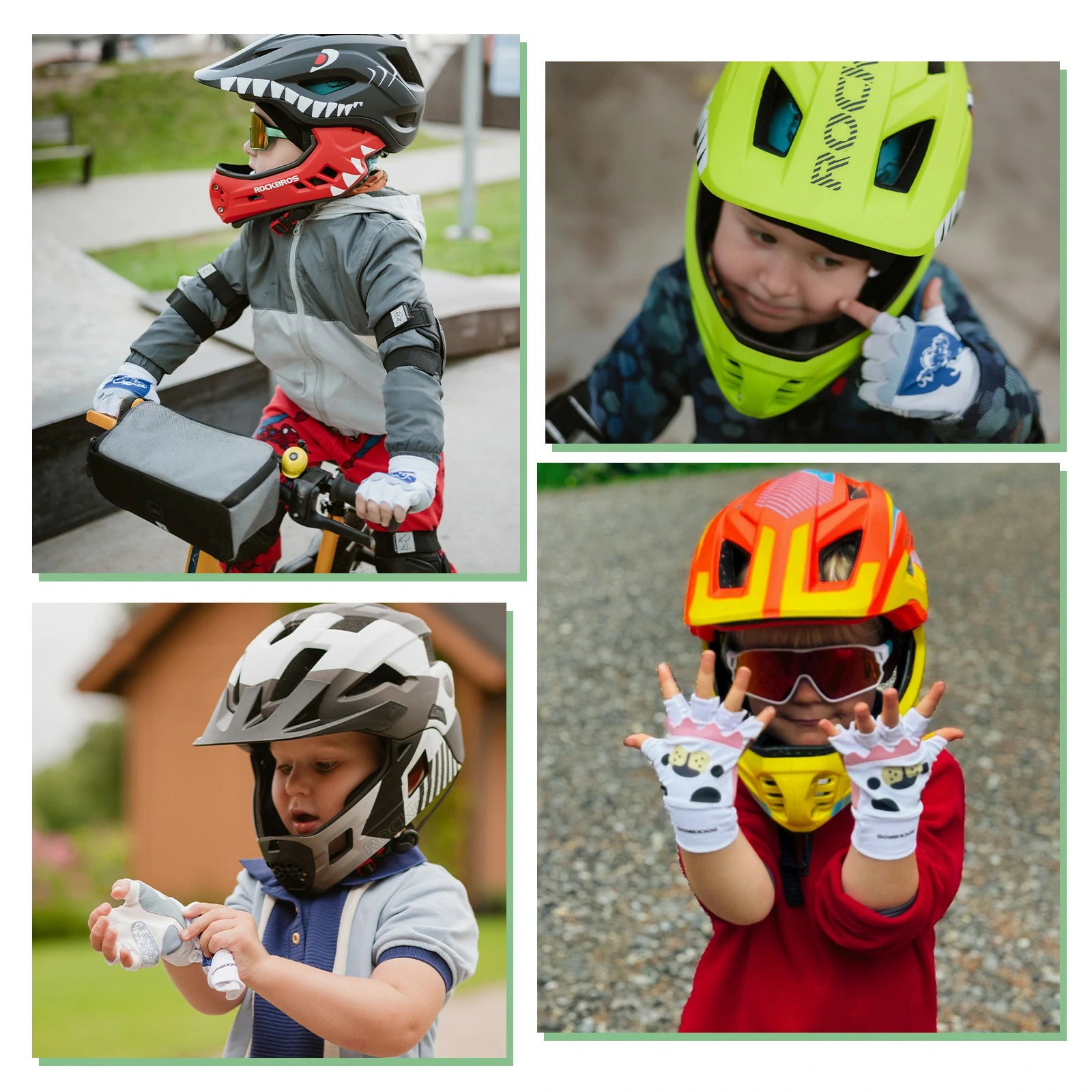 Kids Lightweight Cycling Gloves with Palm Protection