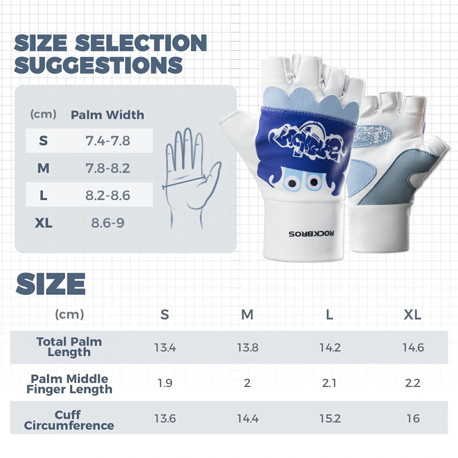 Kids Lightweight Cycling Gloves with Palm Protection#Color_Dark Blue