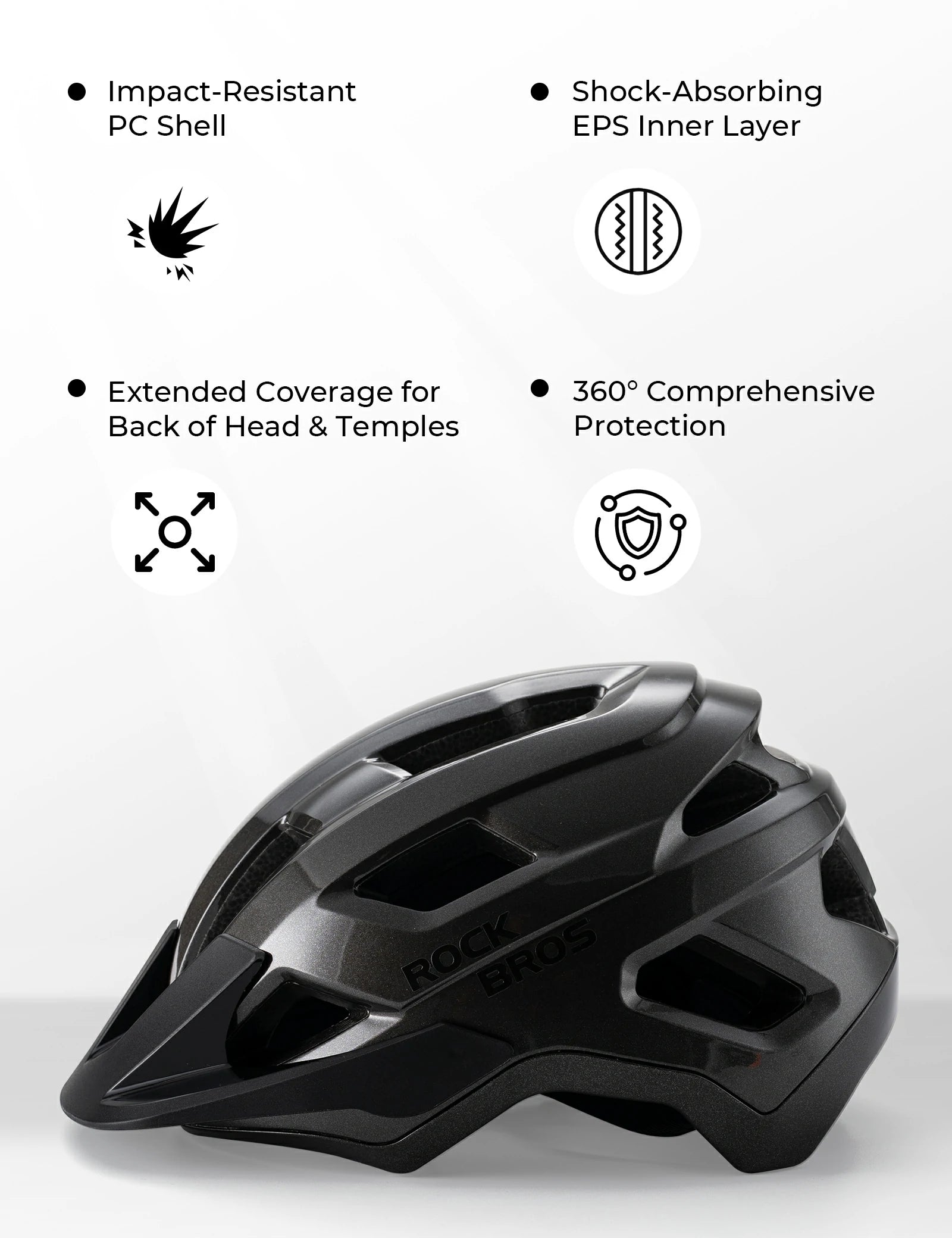 kids and youth adjustable bike helmet for cycling, skateboarding, and scooter safety#Color_Titanium Black