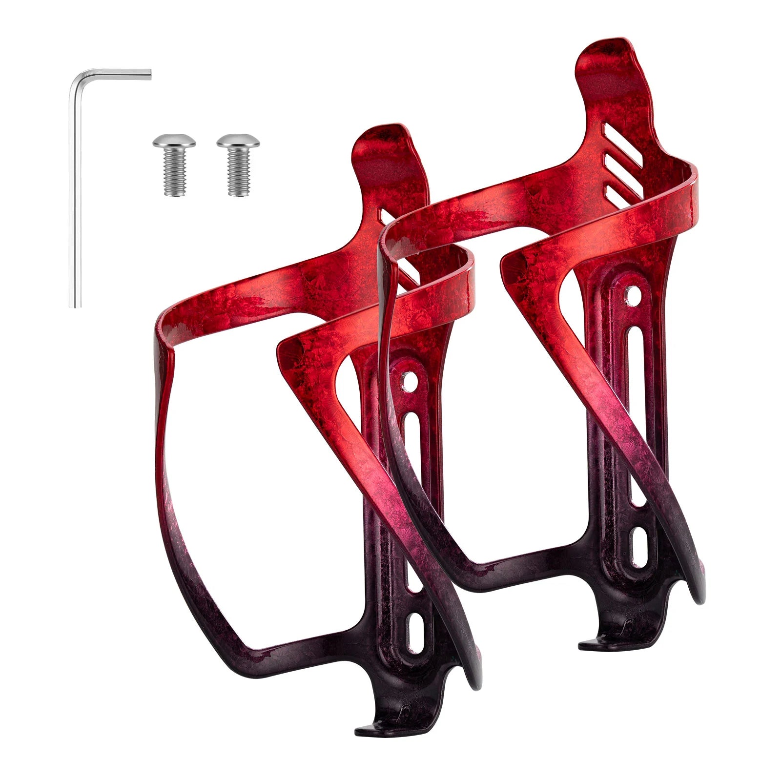 Lightweight Aluminium Bike Bottle Cage#Color_Red*2