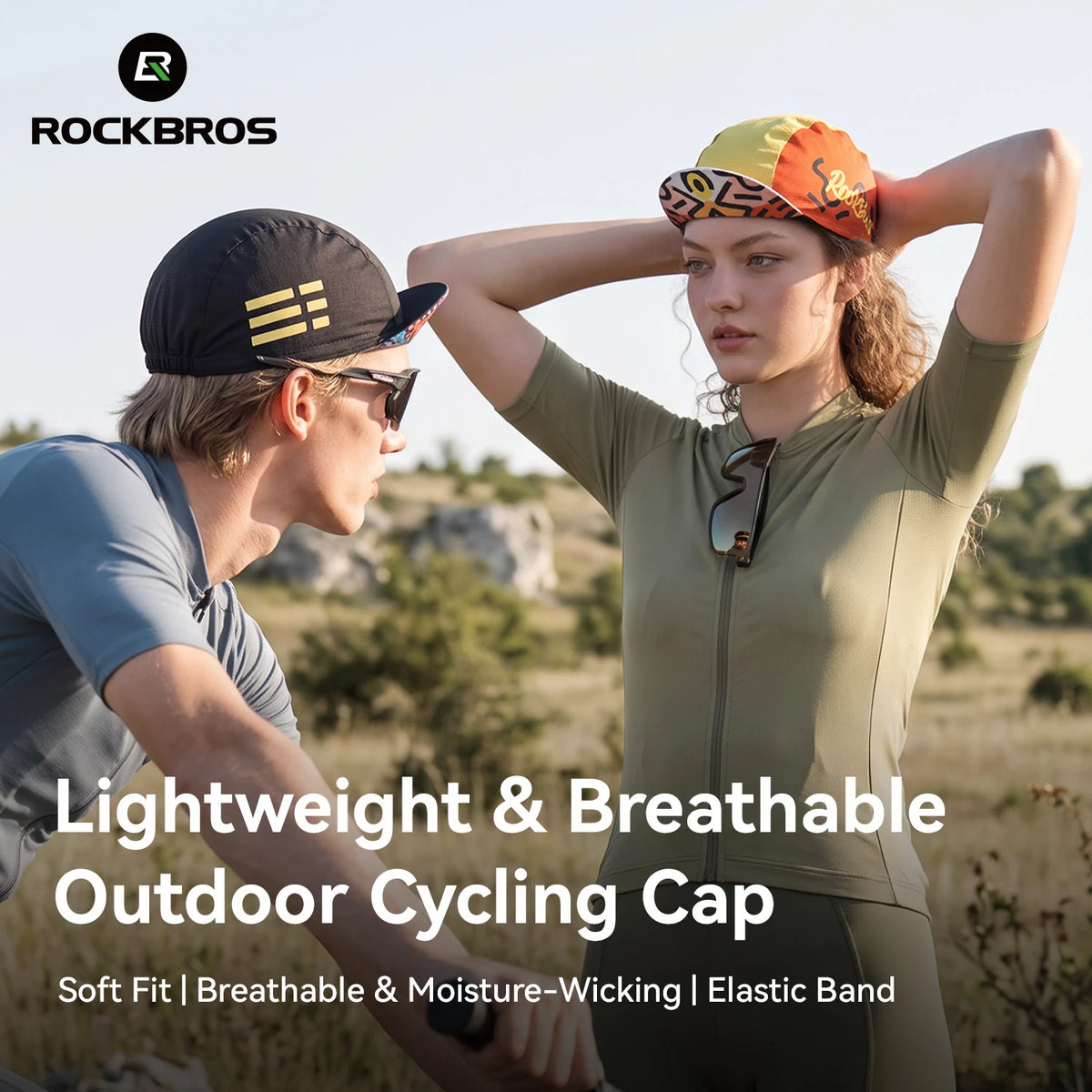 Lightweight breathable cycling cap detail