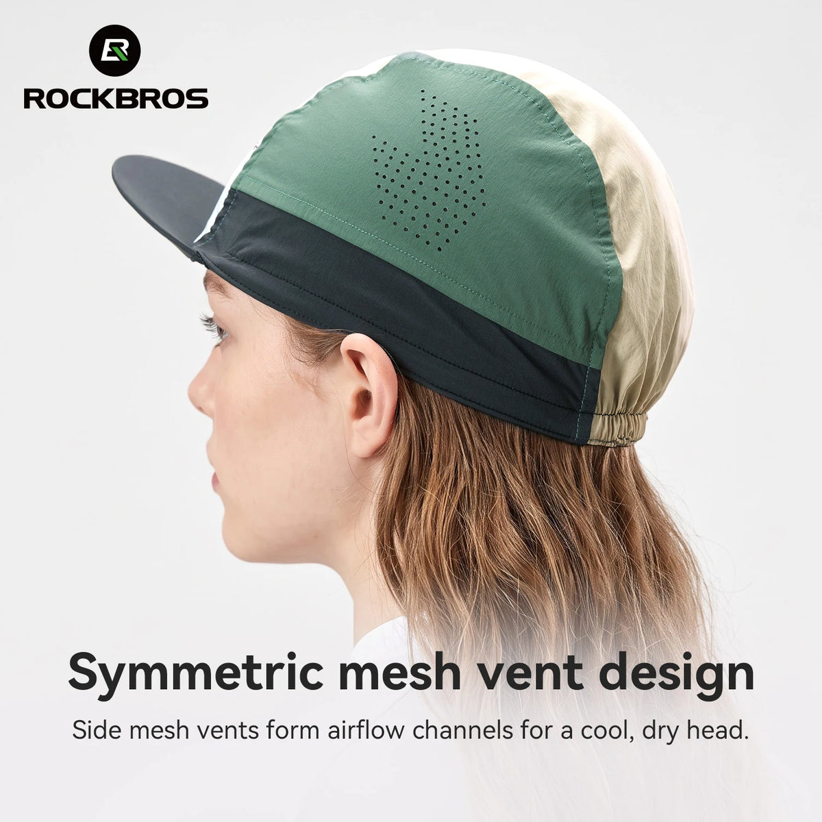 Lightweight breathable cycling cap detail