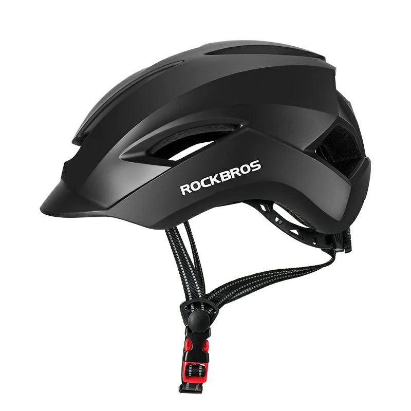 Lightweight Commuter Cycling Helmet with Sun Visor & Adjustable Fit