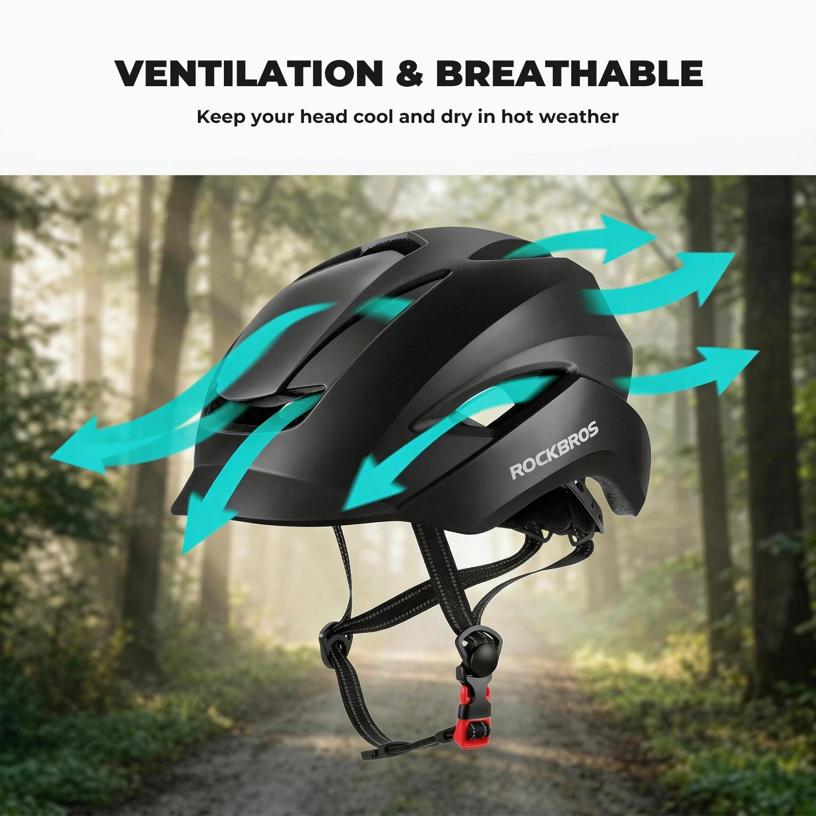 Lightweight Commuter Cycling Helmet with Sun Visor & Adjustable Fit