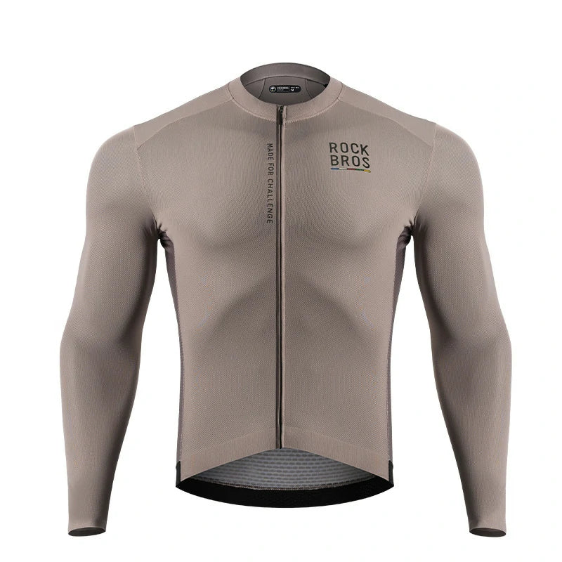 Lightweight Cycling Jersey for Summer Rides#Color_beige