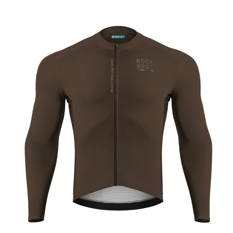 Lightweight Cycling Jersey for Summer Rides#Color_brown